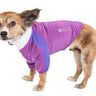Pet Life ® Active Chewitt Wagassy 4-Way-Stretch Yoga Fitness Long-Sleeve Dog T-Shirt