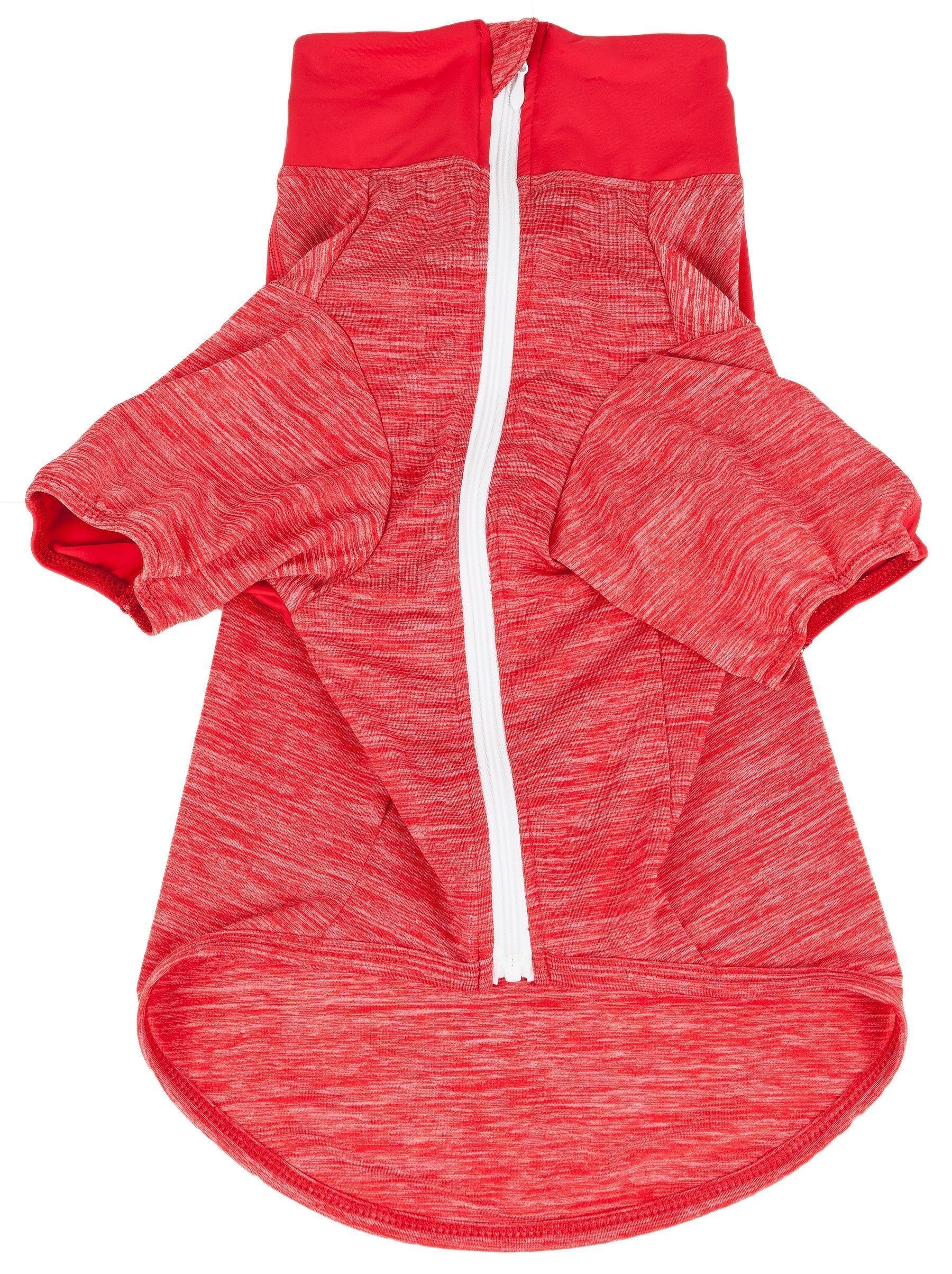 Pet Life ® Active Chewitt Wagassy 4-Way-Stretch Yoga Fitness Long-Sleeve Dog T-Shirt