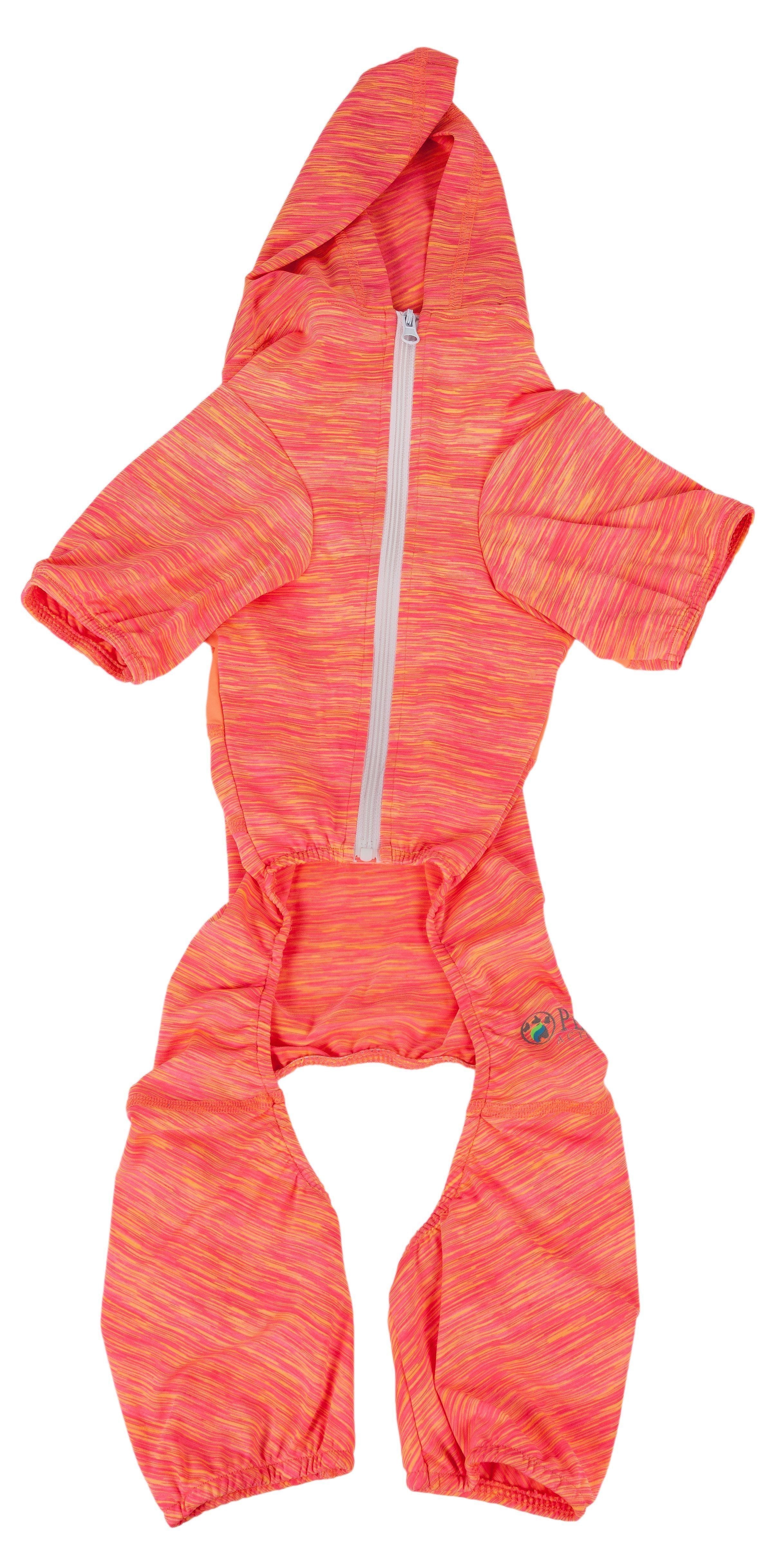 Pet Life Active Downward Dog 4-Way-Stretch Fitness Yoga Dog Tracksuit Hoodie