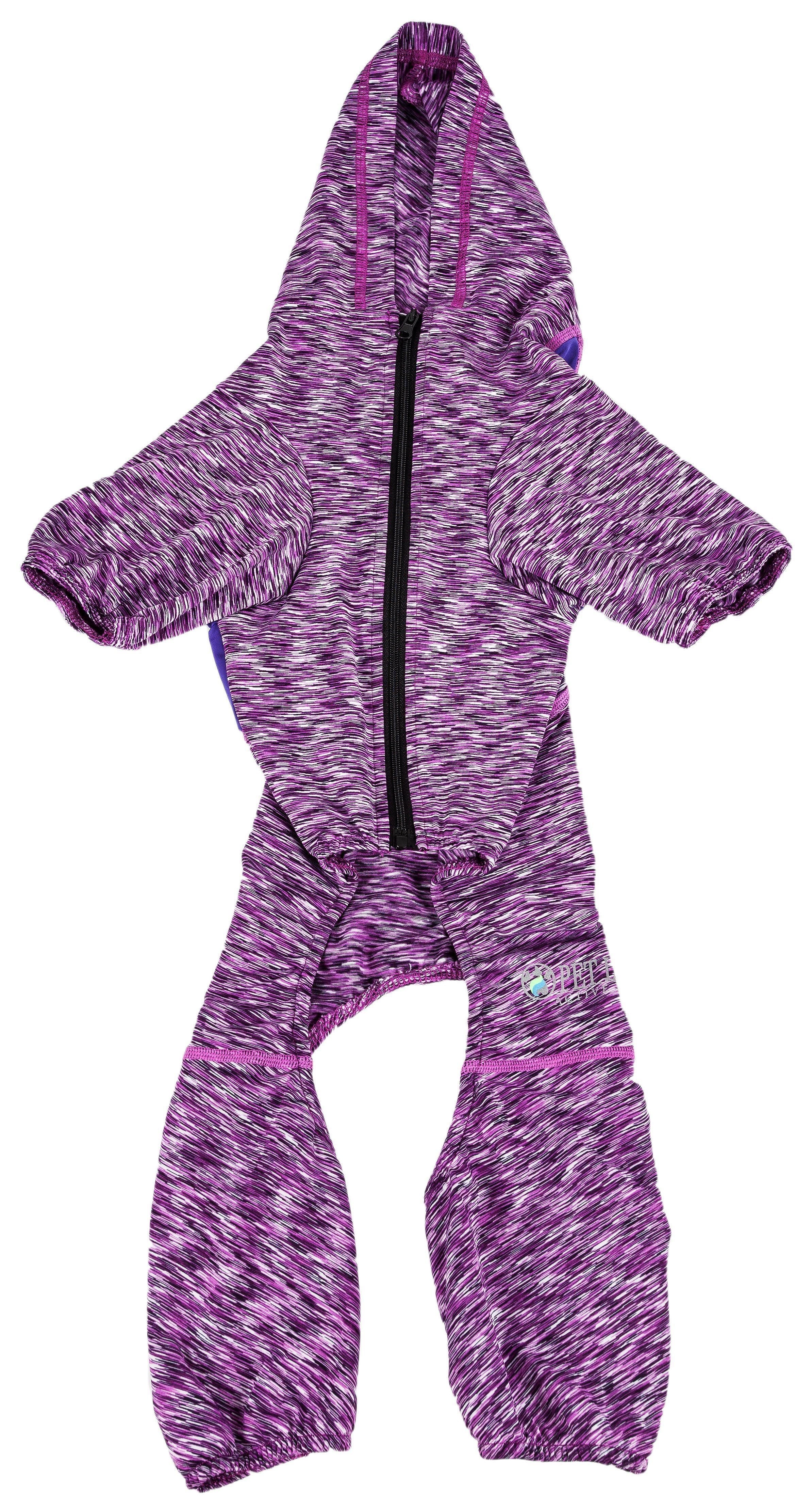 Pet Life Active Downward Dog 4-Way-Stretch Fitness Yoga Dog Tracksuit Hoodie
