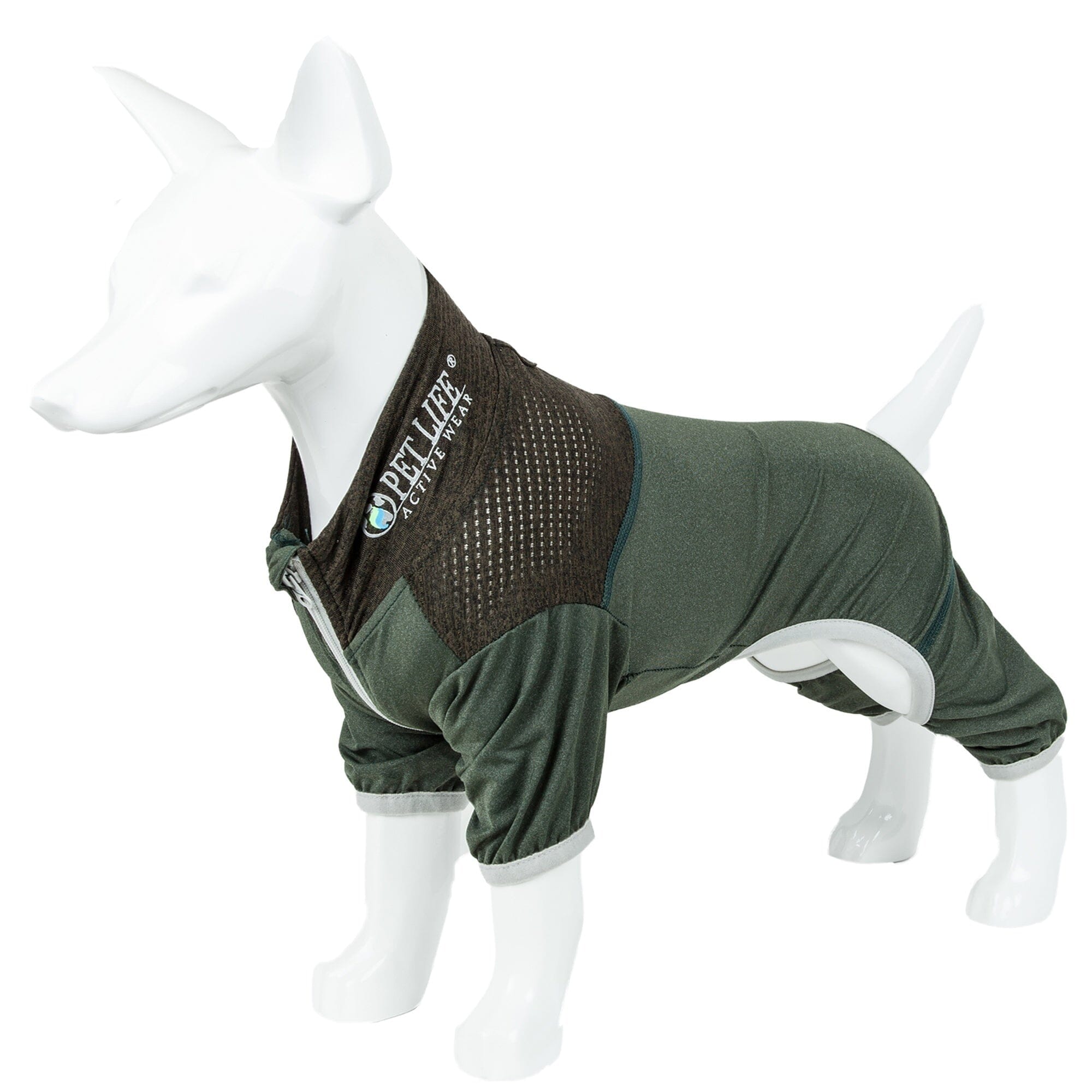 Pet Life Active Embarker 4-Way Stretch Fitness Yoga Full Body Dog Tracksuit | HT Animal Supply