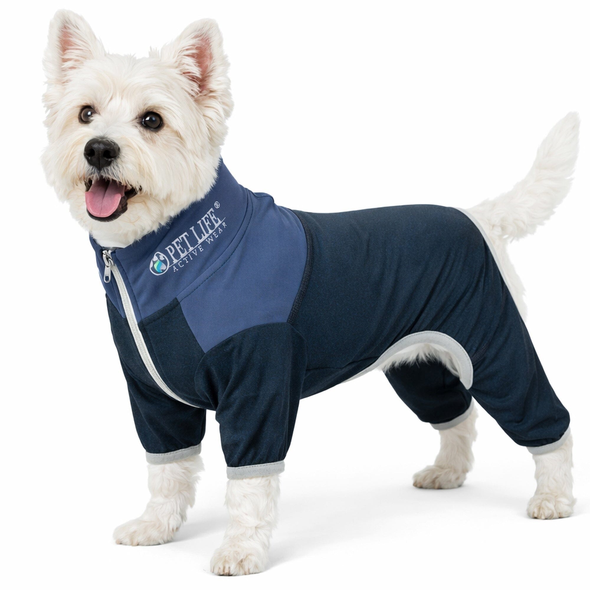 Pet Life Active Embarker 4-Way Stretch Fitness Yoga Full Body Dog Tracksuit | HT Animal Supply