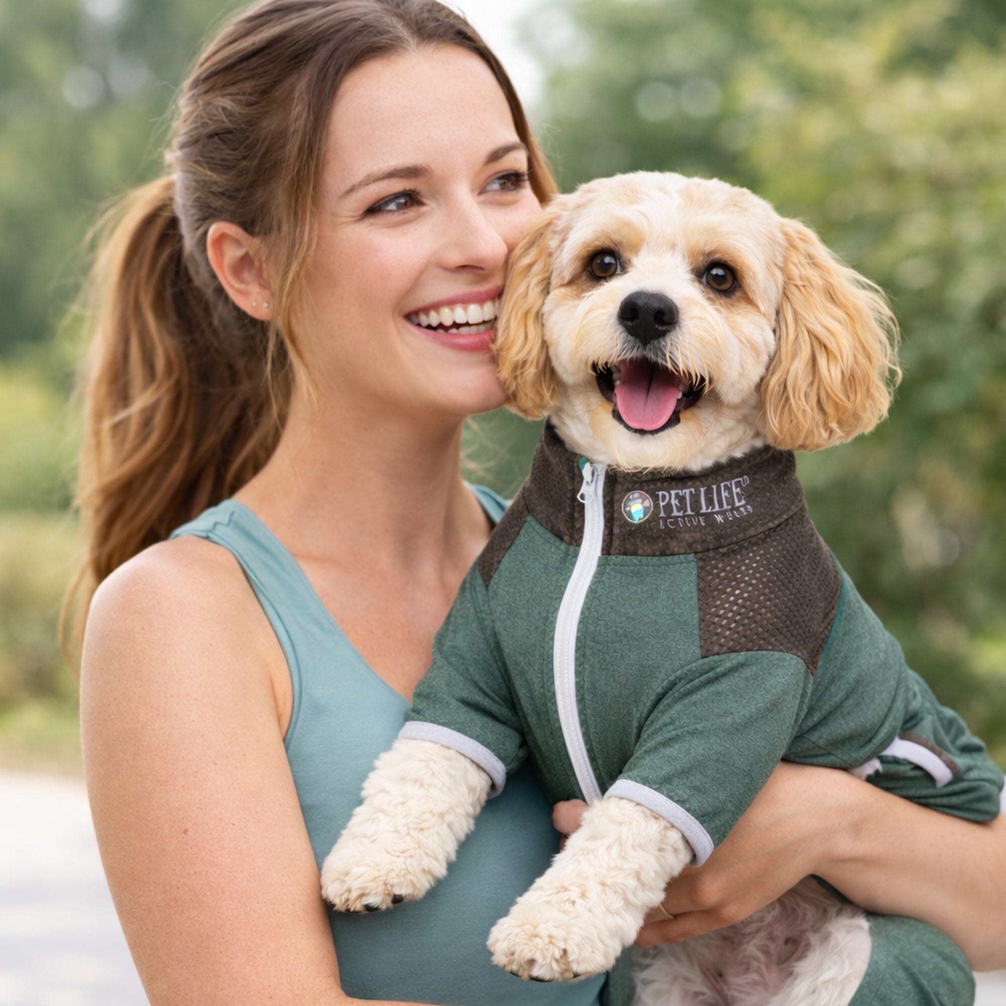 Pet Life Active Embarker 4-Way Stretch Fitness Yoga Full Body Dog Tracksuit | HT Animal Supply