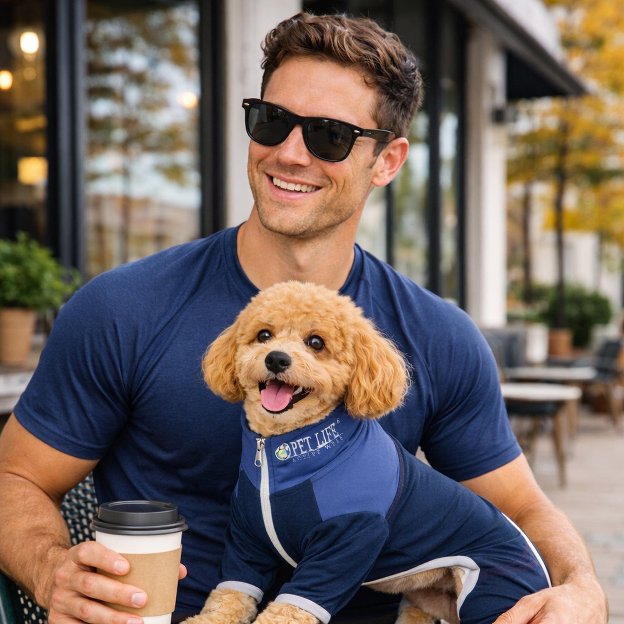 Pet Life Active Embarker 4-Way Stretch Fitness Yoga Full Body Dog Tracksuit | HT Animal Supply