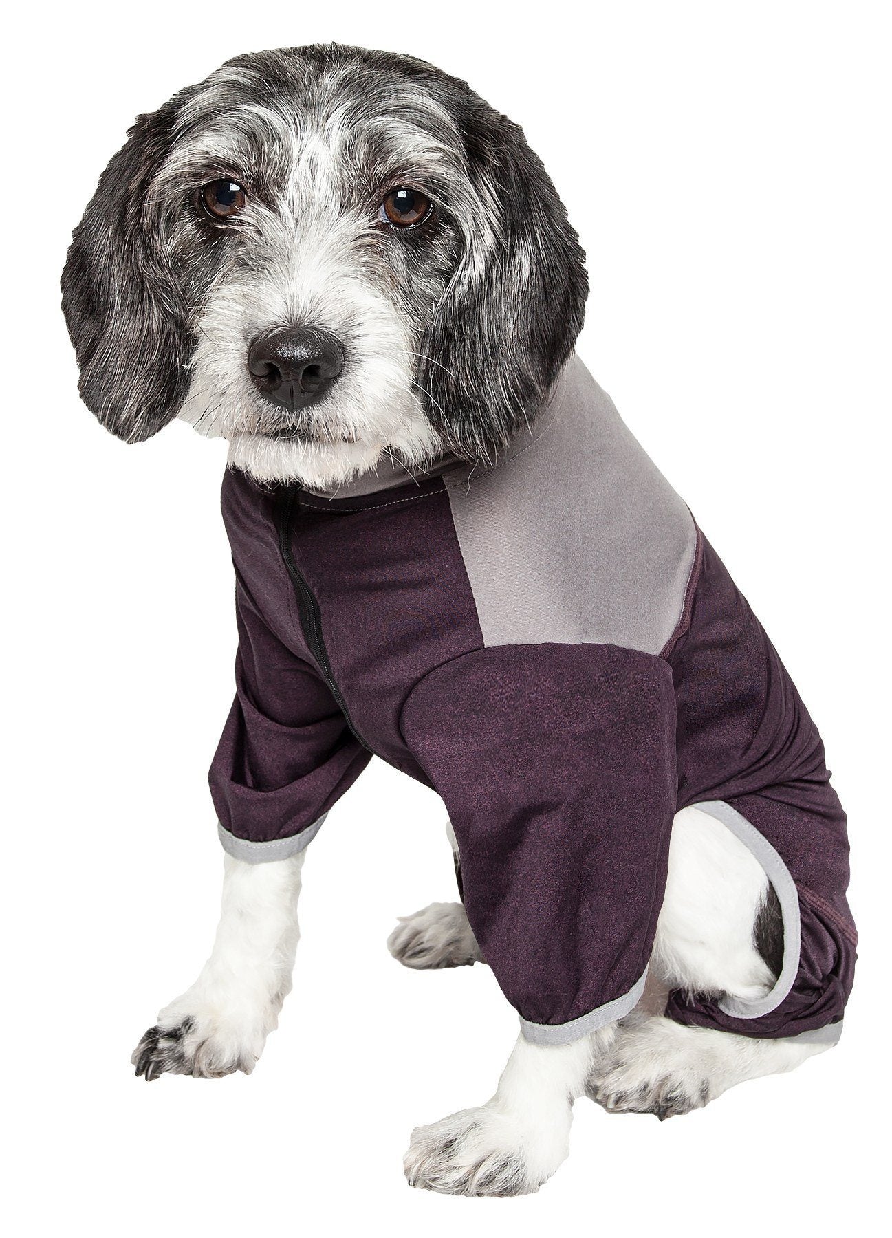 Pet Life Active Embarker 4-Way Stretch Fitness Yoga Full Body Dog Tracksuit