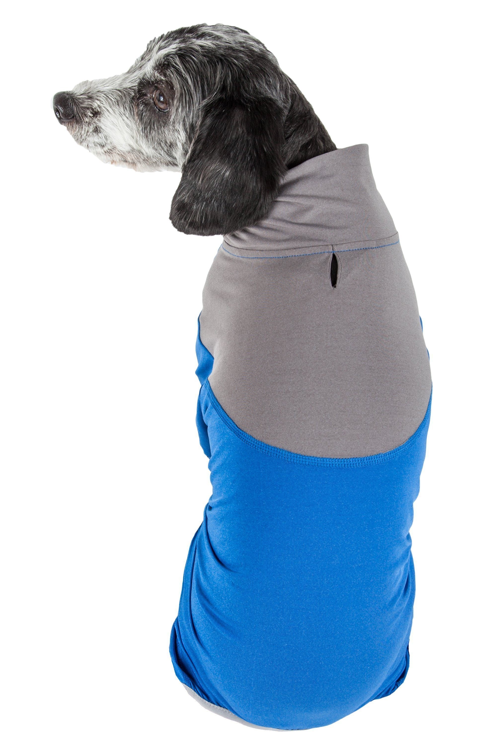 Pet Life Active Embarker 4-Way Stretch Fitness Yoga Full Body Dog Tracksuit