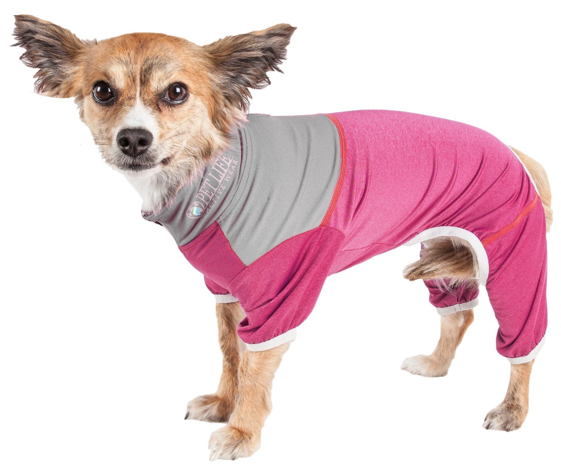 Pet Life Active Embarker 4-Way Stretch Fitness Yoga Full Body Dog Tracksuit