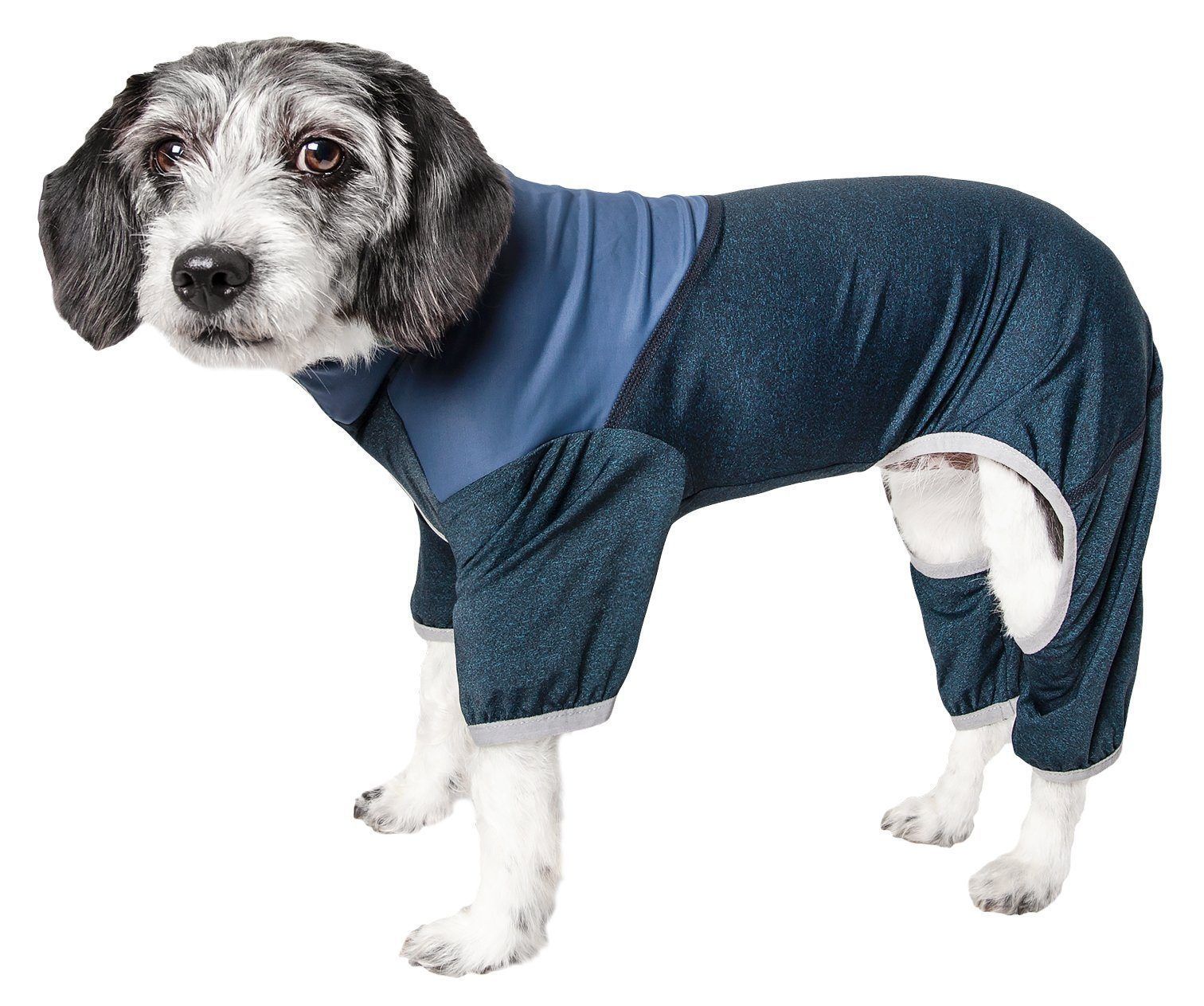 Pet Life Active Embarker 4-Way Stretch Fitness Yoga Full Body Dog Tracksuit