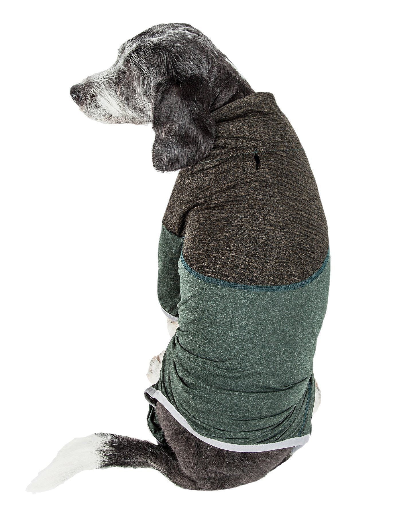 Pet Life Active Embarker 4-Way Stretch Fitness Yoga Full Body Dog Tracksuit