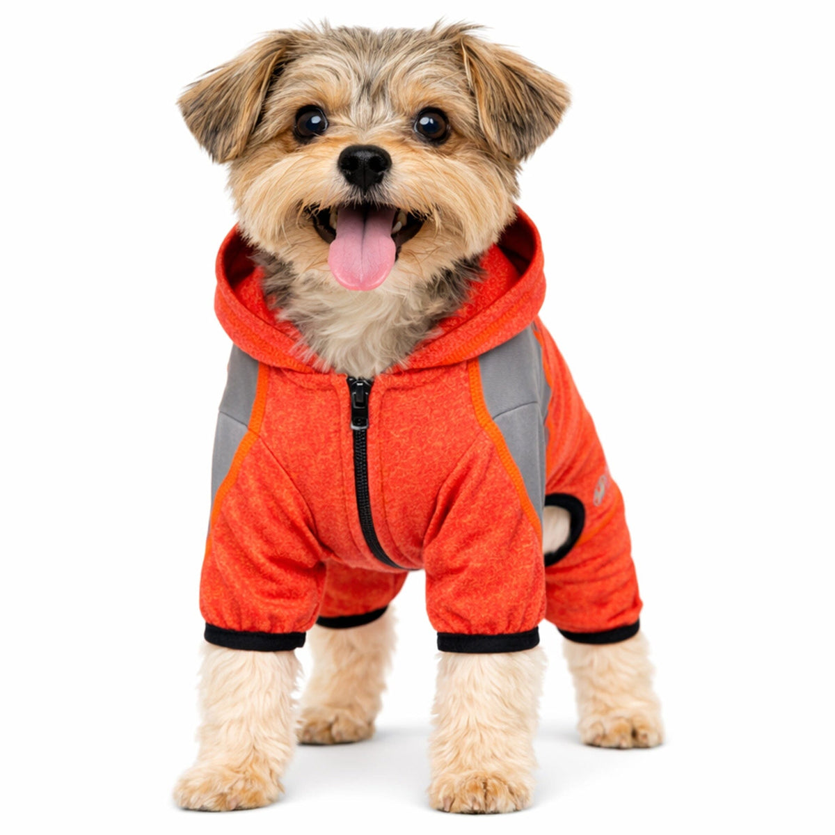 Pet Life Active Fur-Breeze Medium-weight 4-Way-Stretch Full Body Hooded Dog Yoga sweater | HT Animal Supply