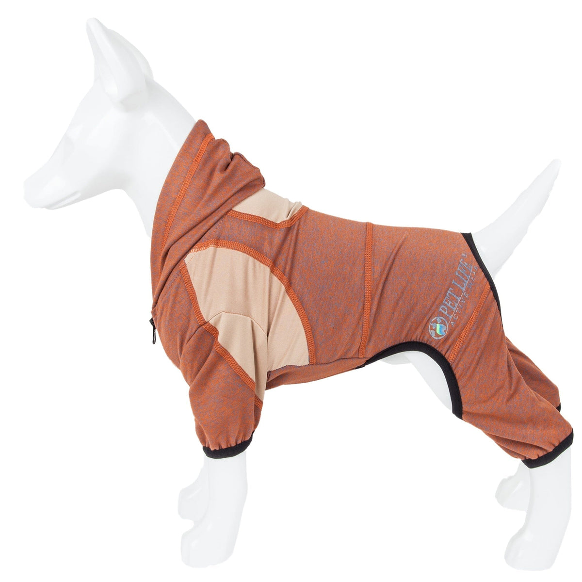 Pet Life Active Fur-Breeze Medium-weight 4-Way-Stretch Full Body Hooded Dog Yoga sweater | HT Animal Supply