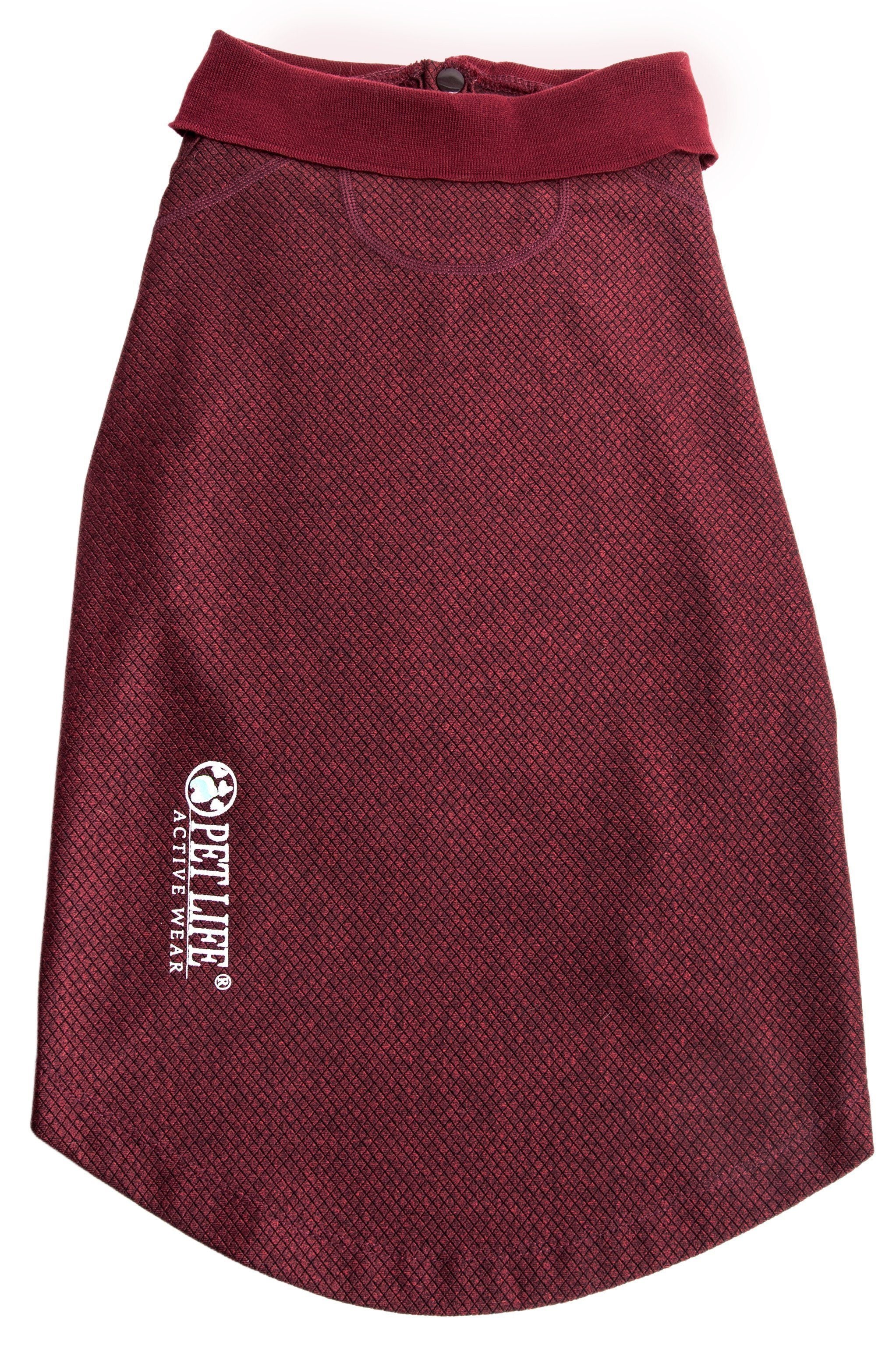 Pet Life ® Active Fur-Flex Stretch and Quick-Dry Anti-Odor Fitness Yoga Dog Polo T-Shirt