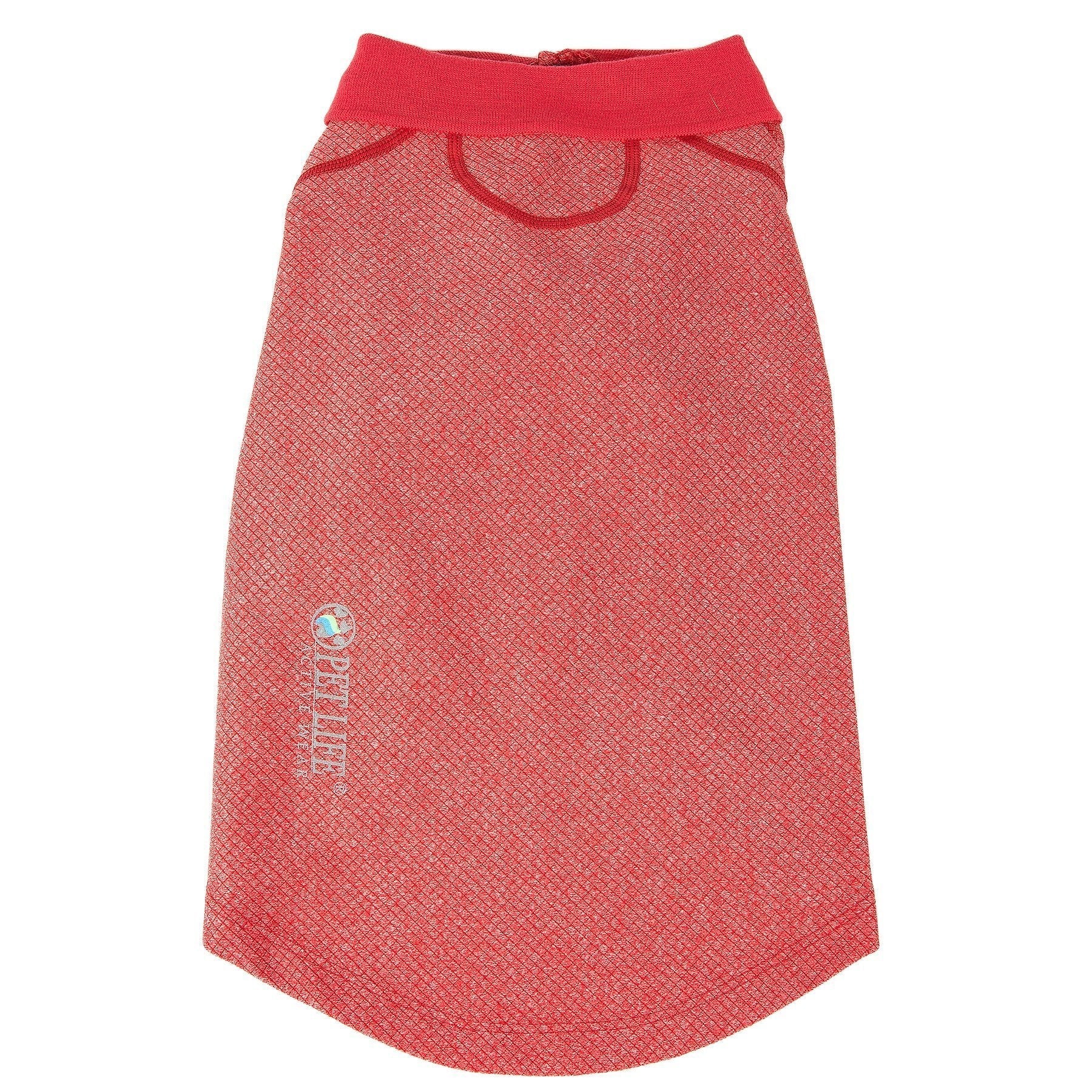 Pet Life ® Active Fur-Flex Stretch and Quick-Dry Anti-Odor Fitness Yoga Dog Polo T-Shirt