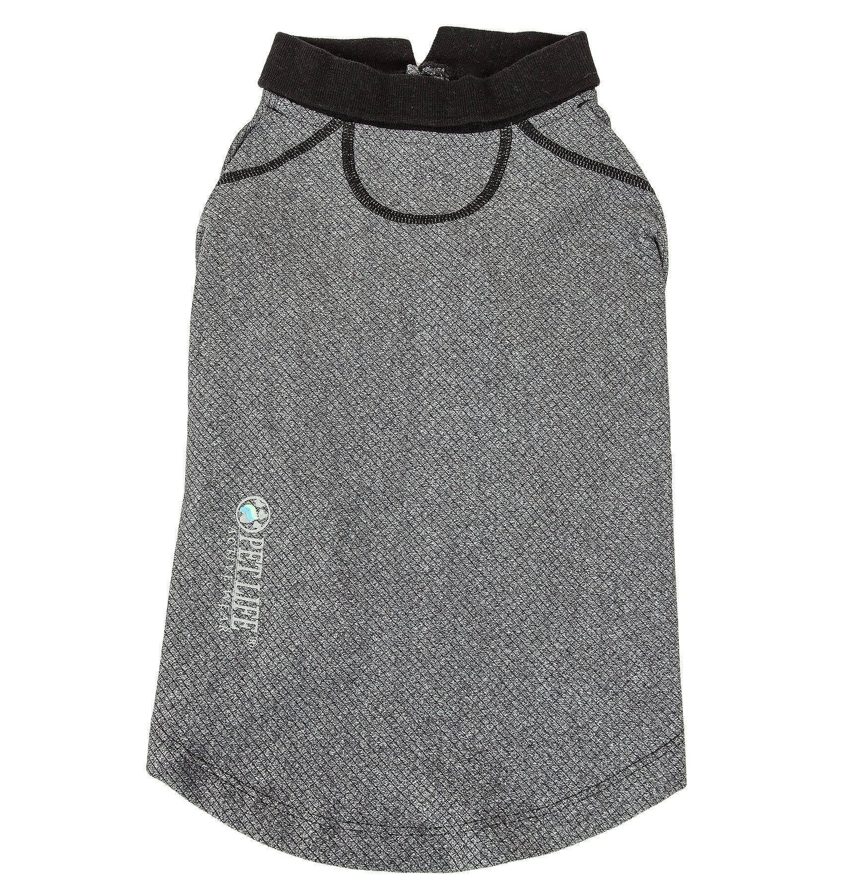 Pet Life Active Fur-Flex Stretch and Quick-Dry Anti-Odor Fitness Yoga Dog Polo T-Shirt