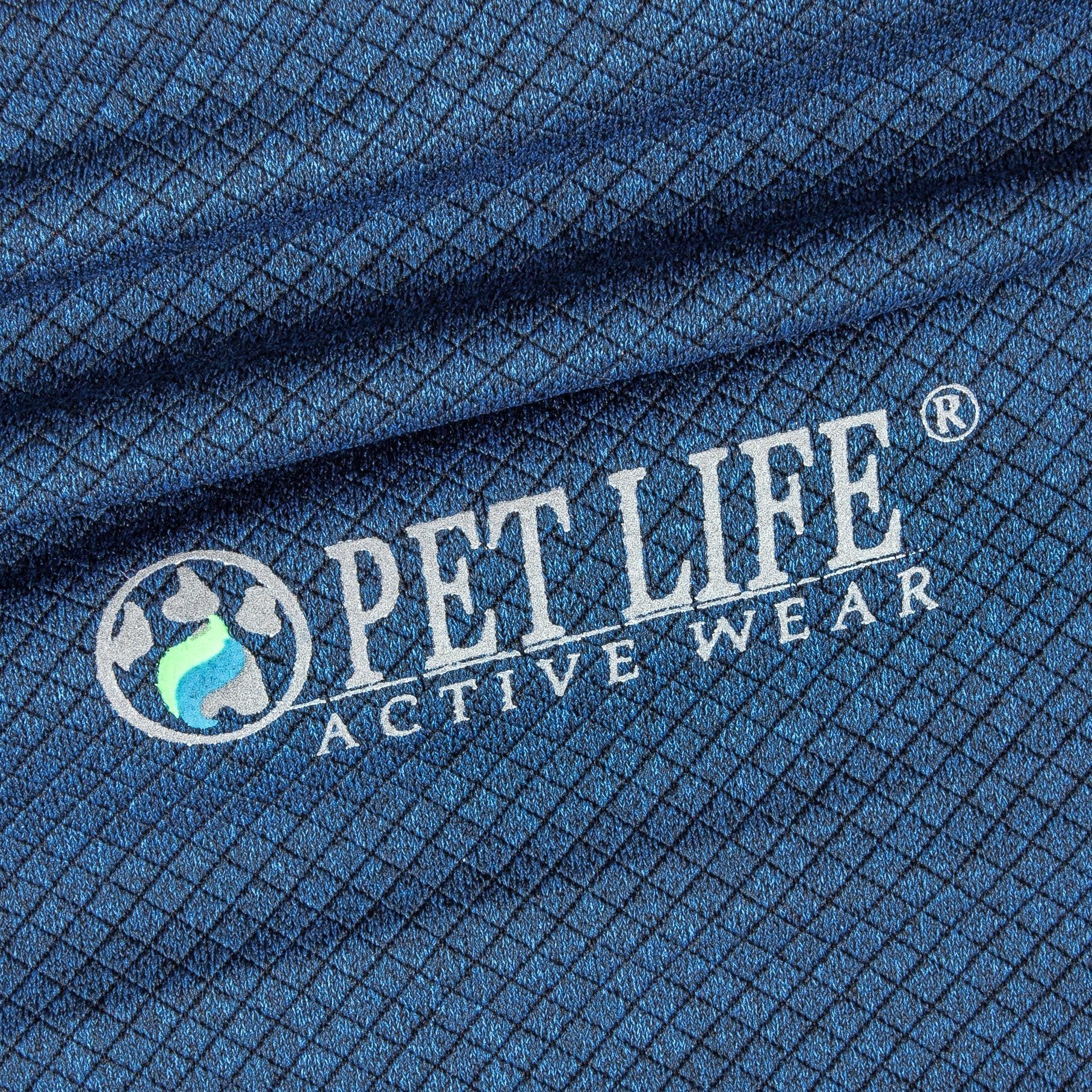 Pet Life Active Fur-Flex Stretch and Quick-Dry Anti-Odor Fitness Yoga Dog Polo T-Shirt