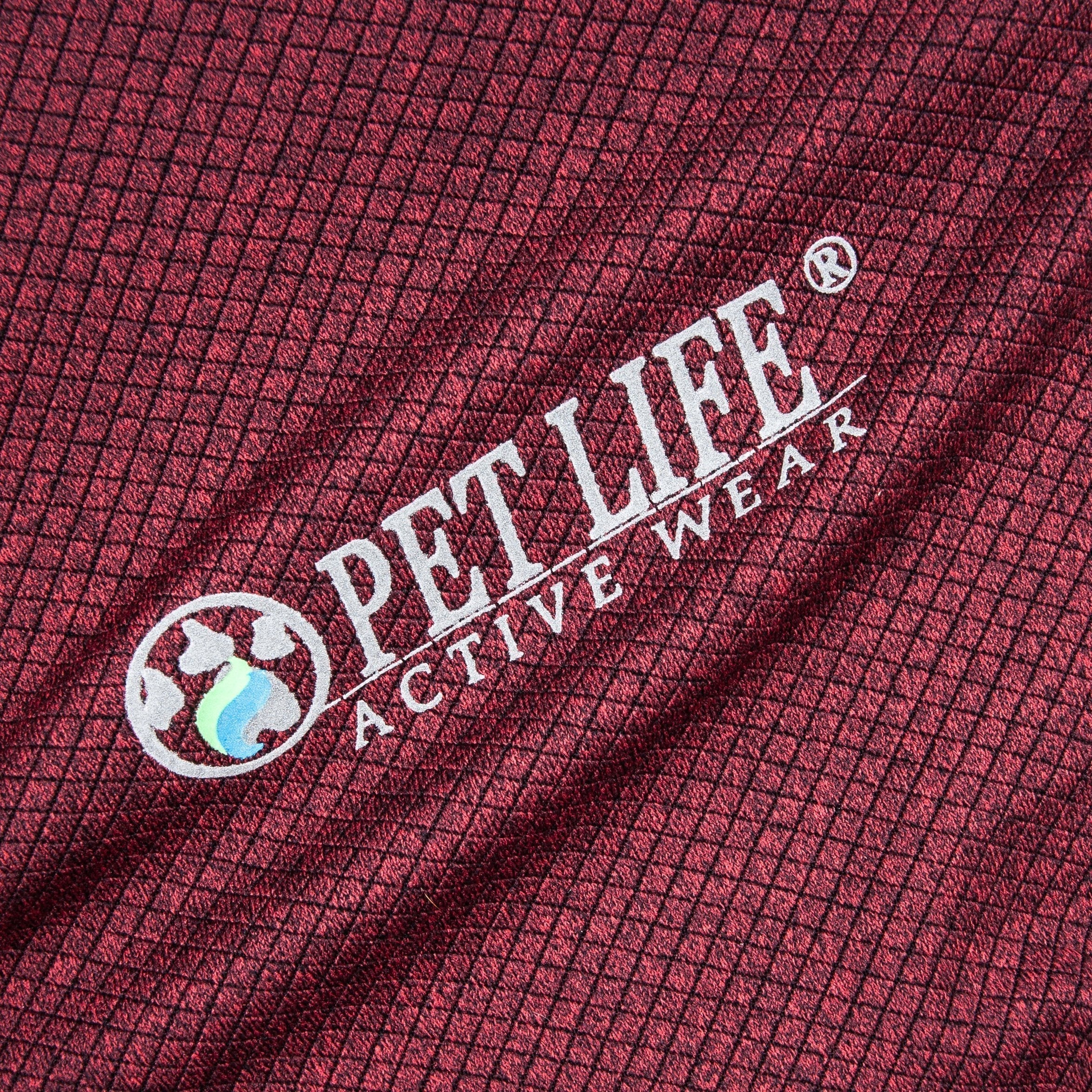 Pet Life Active Fur-Flex Stretch and Quick-Dry Anti-Odor Fitness Yoga Dog Polo T-Shirt