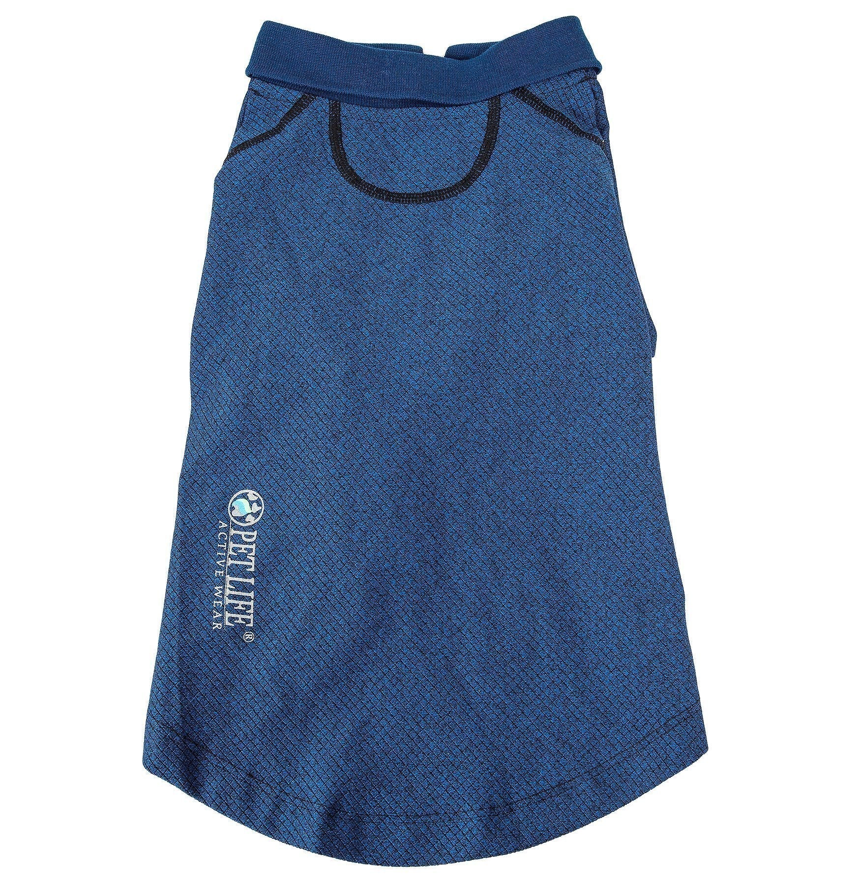Pet Life Active Fur-Flex Stretch and Quick-Dry Anti-Odor Fitness Yoga Dog Polo T-Shirt