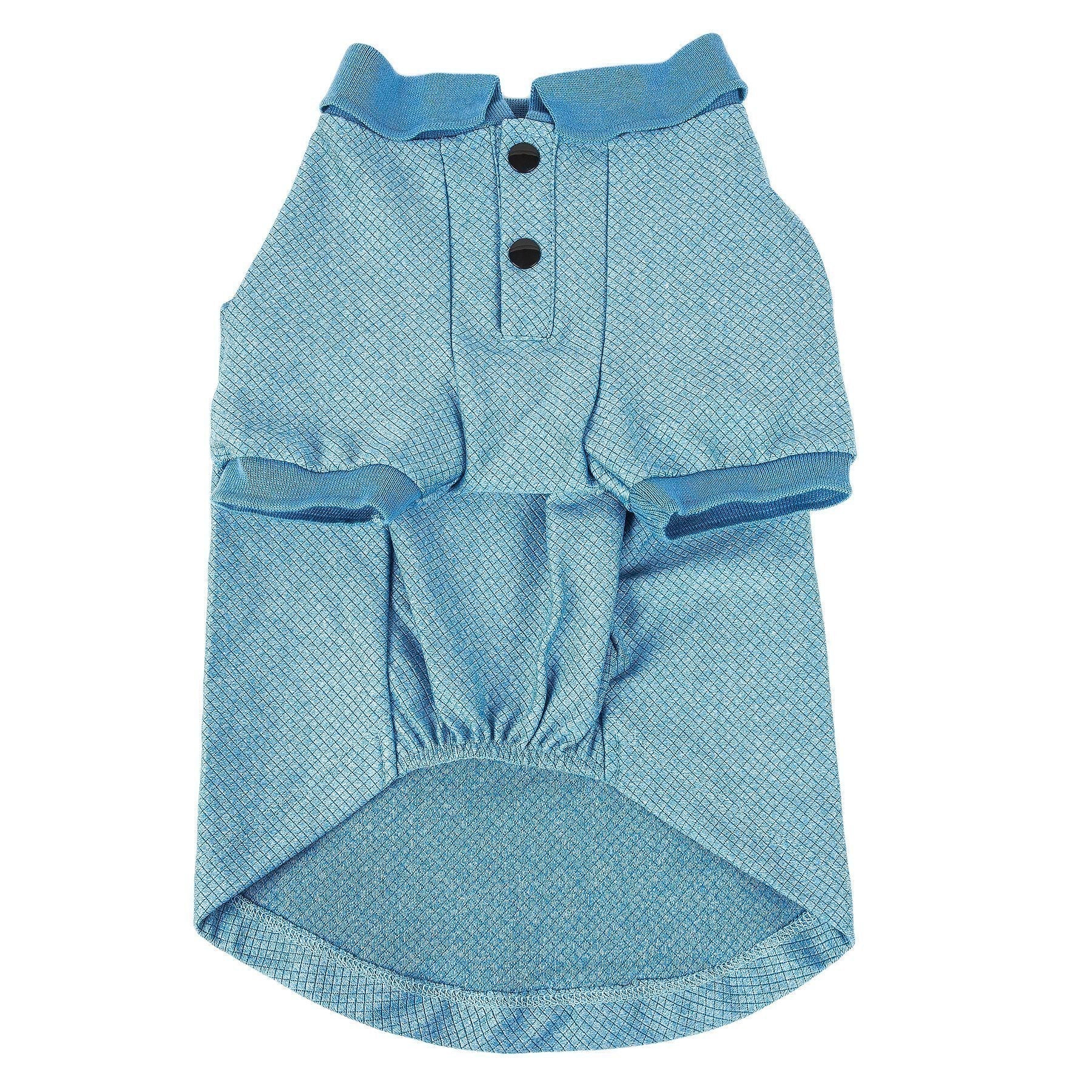 Pet Life ® Active Fur-Flex Stretch and Quick-Dry Anti-Odor Fitness Yoga Dog Polo T-Shirt