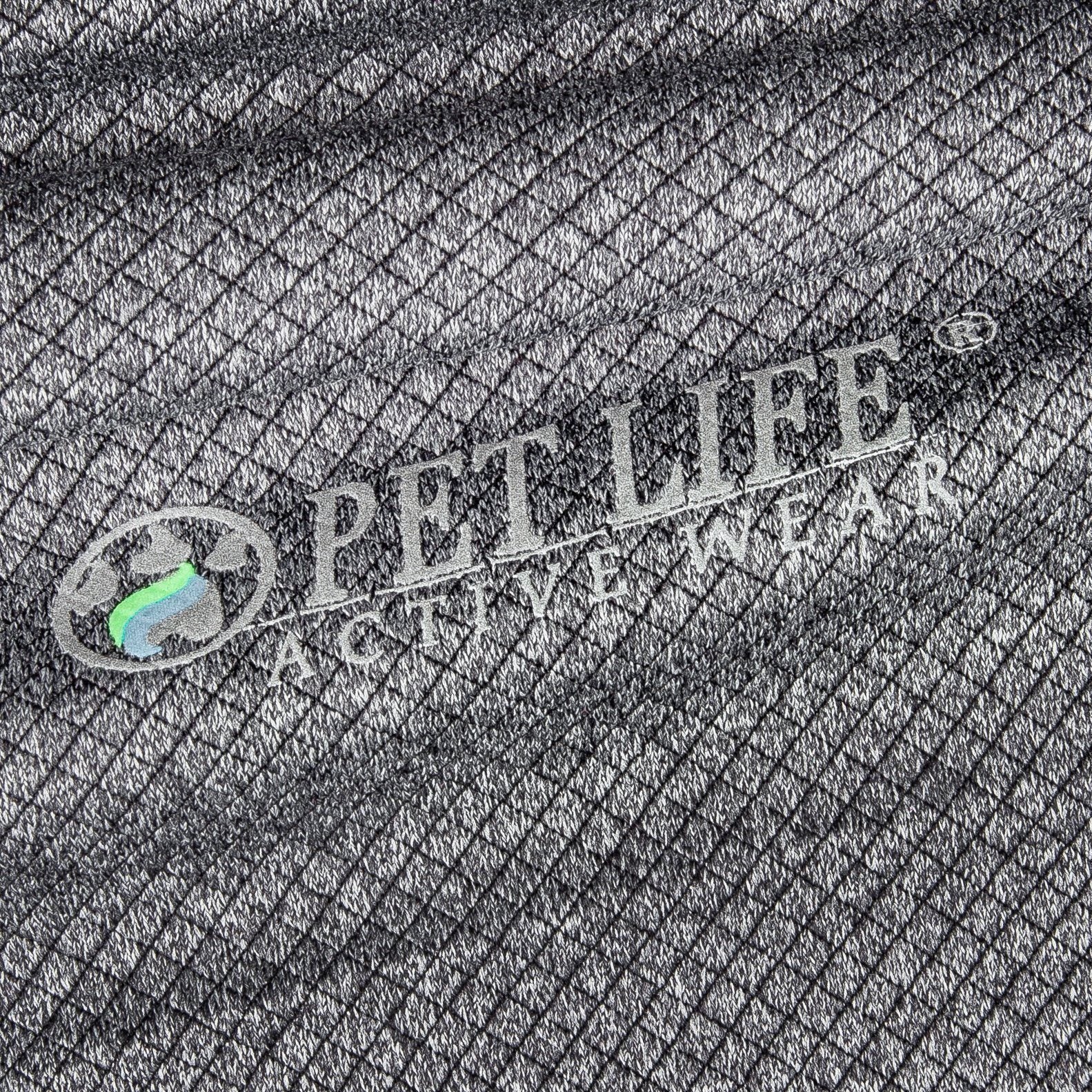 Pet Life Active Fur-Flex Stretch and Quick-Dry Anti-Odor Fitness Yoga Dog Polo T-Shirt