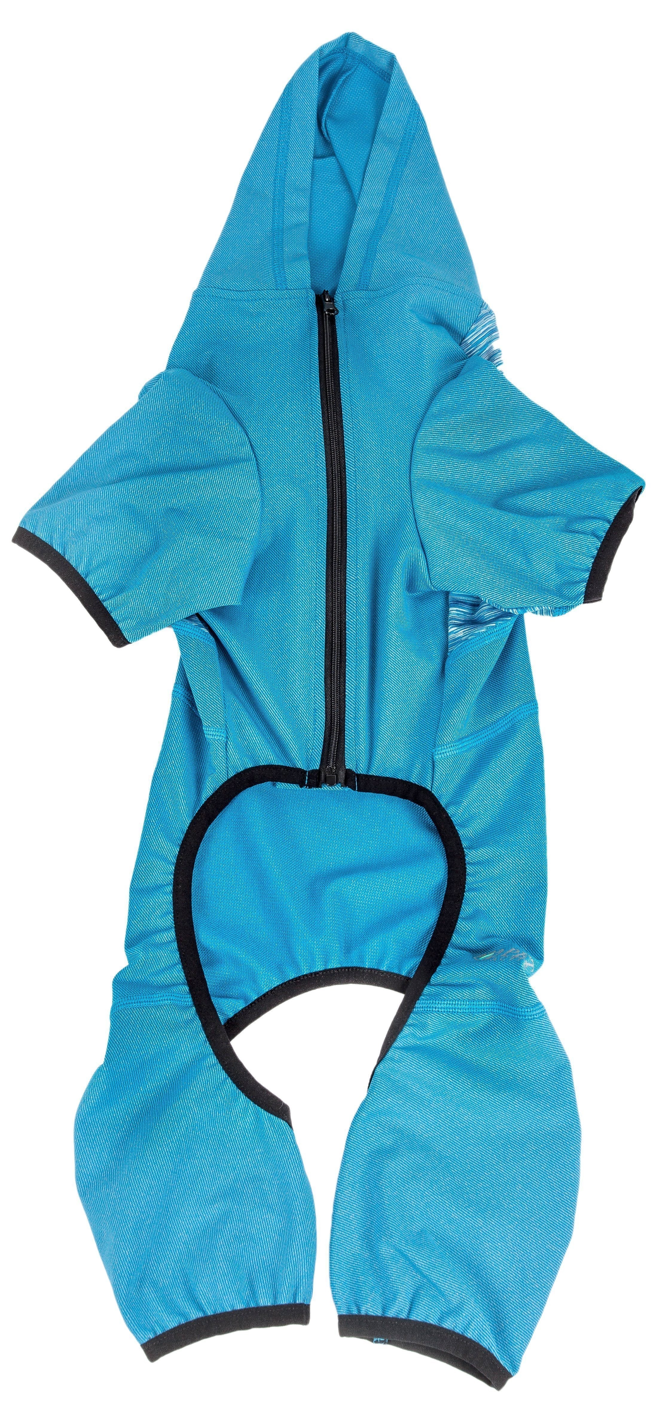 Pet Life ® Active Pawsterity Mediumweight 4-Way-Stretch Yoga Fitness Dog Tracksuit Hoodie