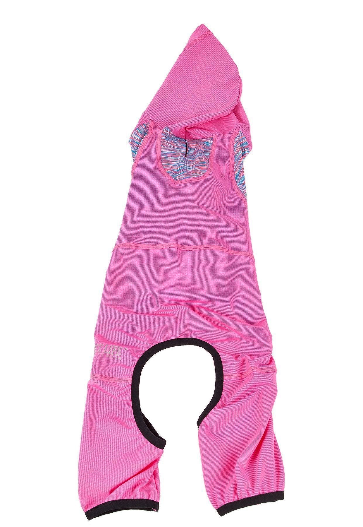 Pet Life ® Active Pawsterity Mediumweight 4-Way-Stretch Yoga Fitness Dog Tracksuit Hoodie