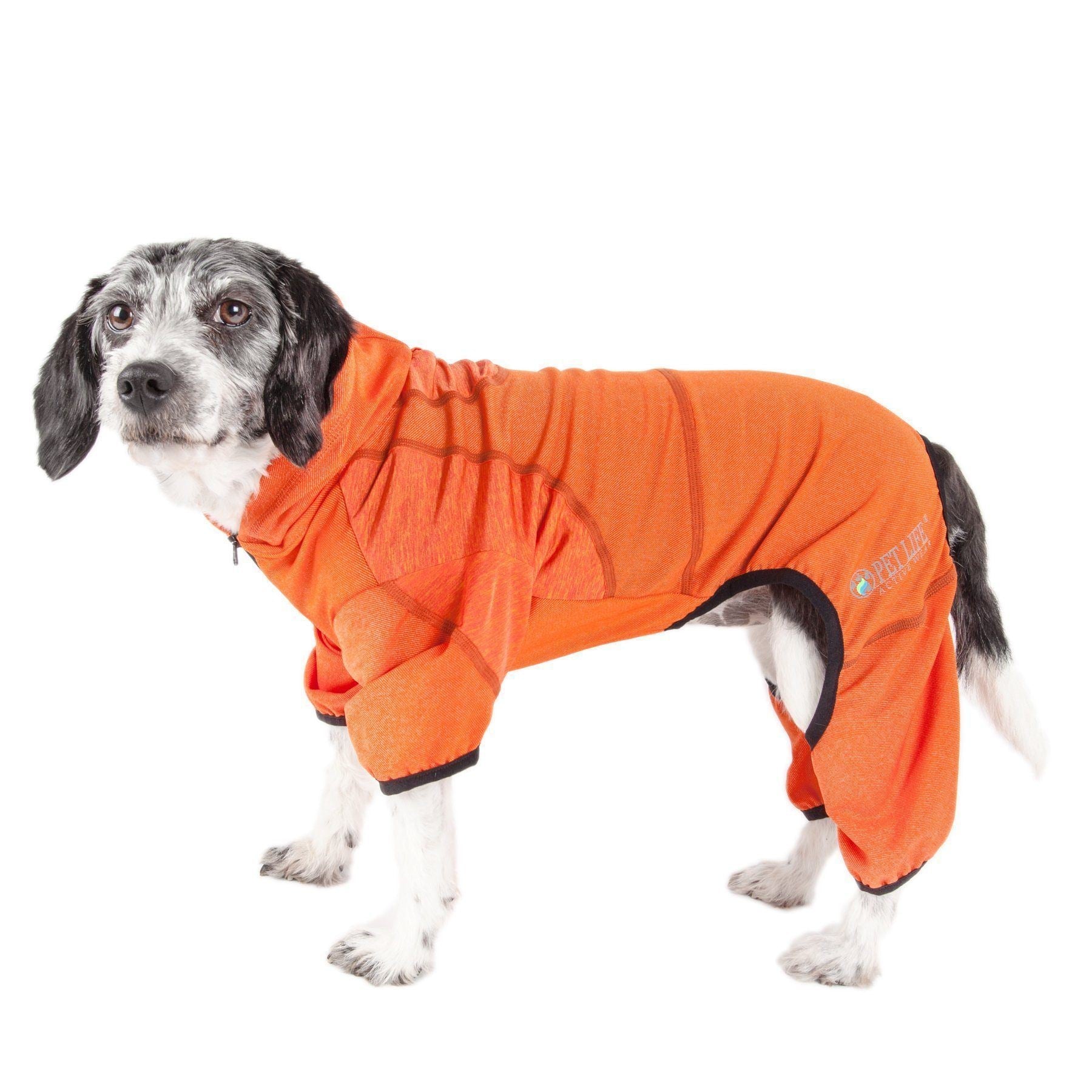 Pet Life Active Pawsterity Mediumweight 4-Way-Stretch Yoga Fitness Dog Tracksuit Hoodie