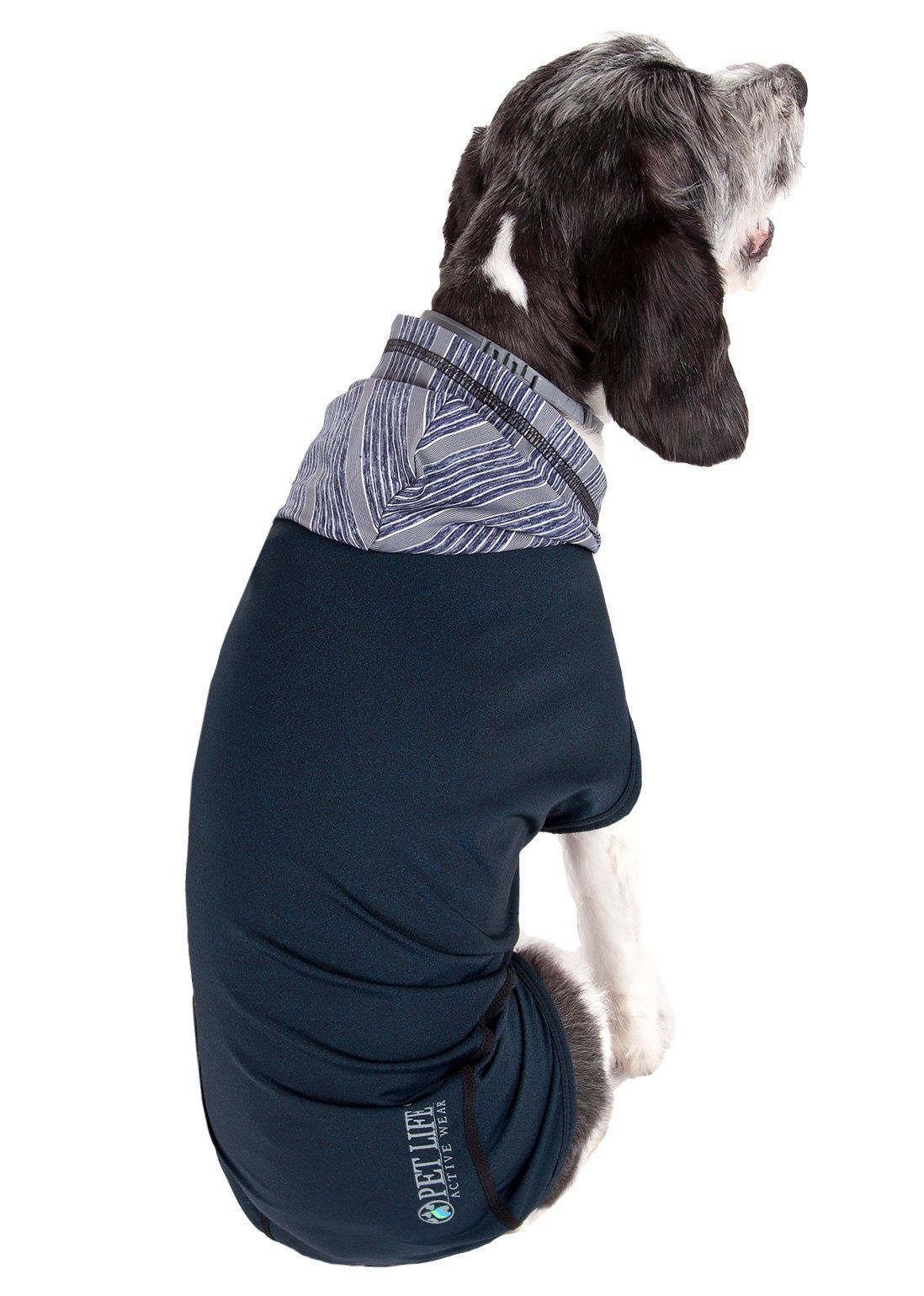 Pet Life Active Pull-Rover 4-Way Stretch Sleeveless Fitness Yoga Dog T-Shirt Hoodie