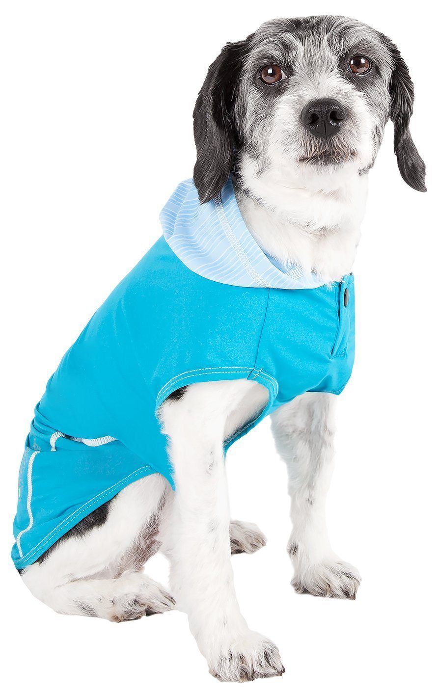 Pet Life ® Active Pull-Rover 4-Way Stretch Sleeveless Fitness Yoga Dog T-Shirt Hoodie