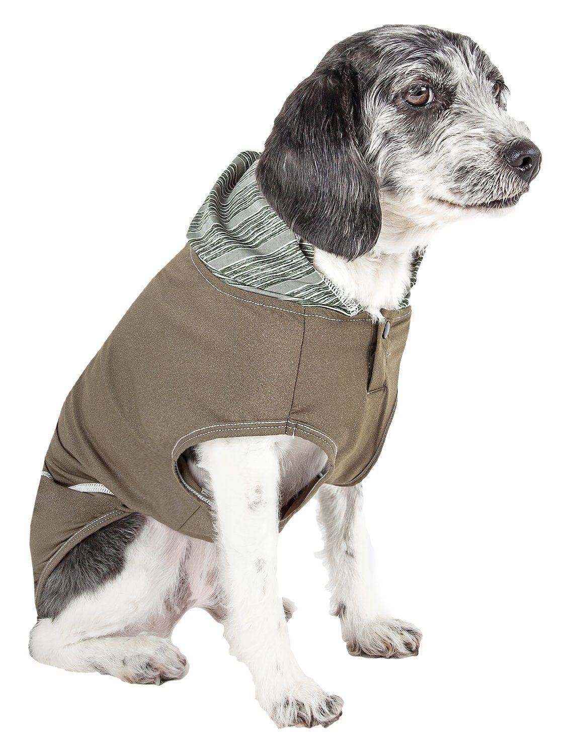 Pet Life Active Pull-Rover 4-Way Stretch Sleeveless Fitness Yoga Dog T-Shirt Hoodie