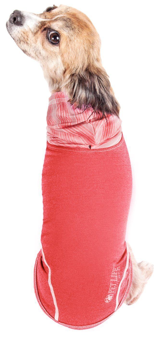 Pet Life ® Active Pull-Rover 4-Way Stretch Sleeveless Fitness Yoga Dog T-Shirt Hoodie