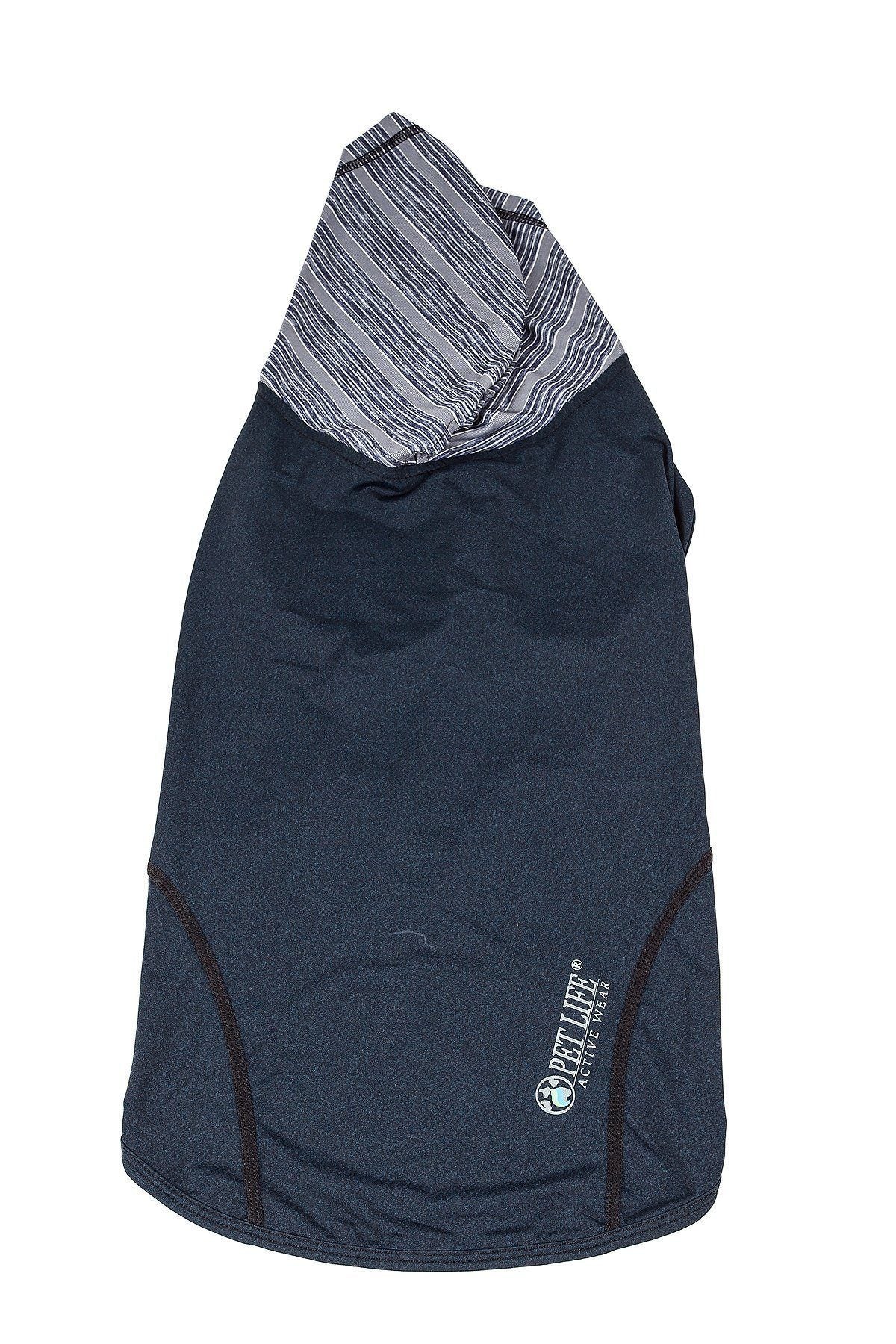 Pet Life Active Pull-Rover 4-Way Stretch Sleeveless Fitness Yoga Dog T-Shirt Hoodie