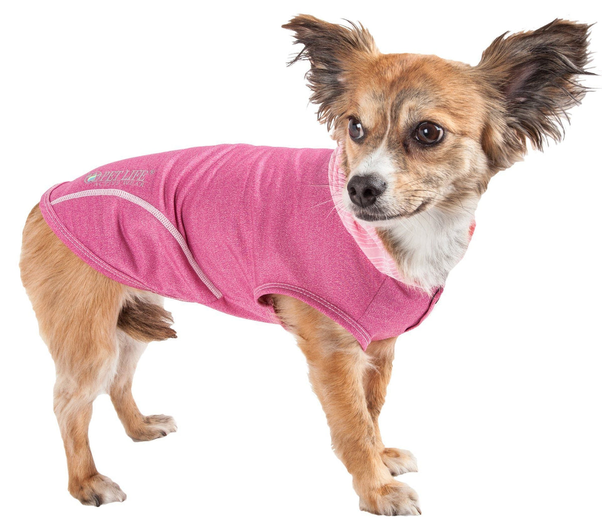 Pet Life Active Pull-Rover 4-Way Stretch Sleeveless Fitness Yoga Dog T-Shirt Hoodie