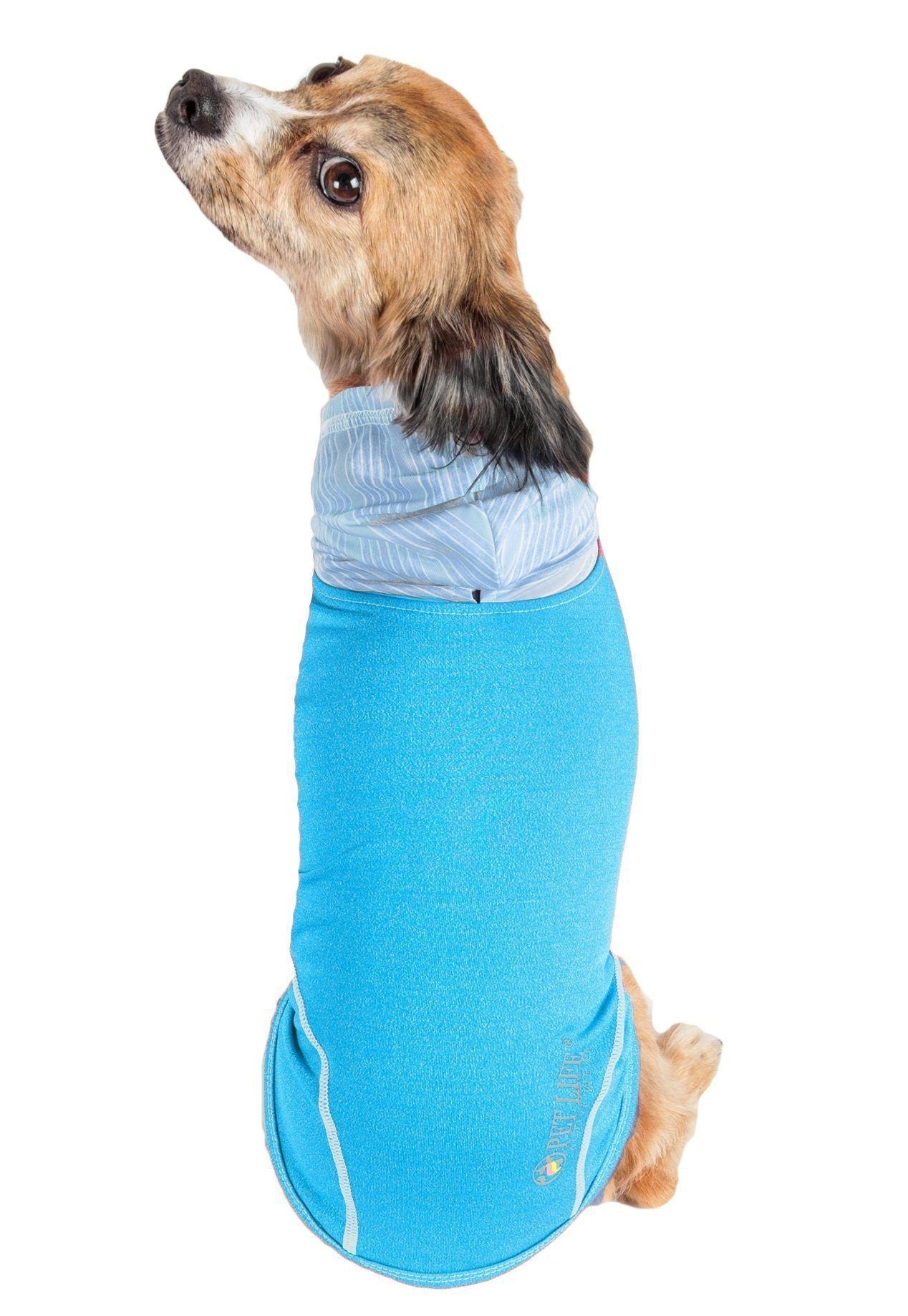 Pet Life ® Active Pull-Rover 4-Way Stretch Sleeveless Fitness Yoga Dog T-Shirt Hoodie