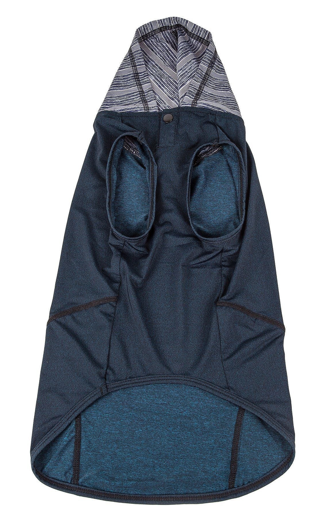 Pet Life ® Active Pull-Rover 4-Way Stretch Sleeveless Fitness Yoga Dog T-Shirt Hoodie