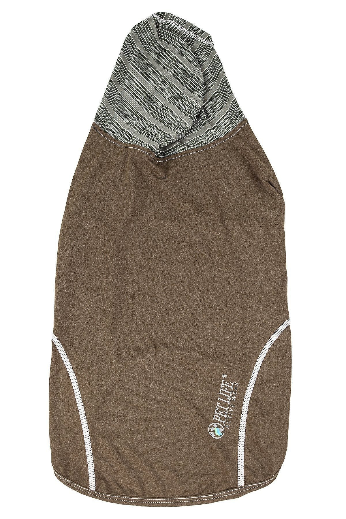 Pet Life Active Pull-Rover 4-Way Stretch Sleeveless Fitness Yoga Dog T-Shirt Hoodie