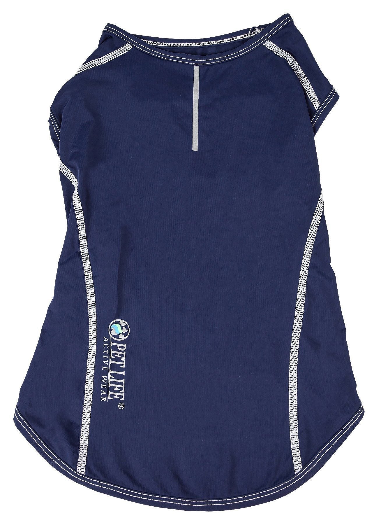 Pet Life ®  Active Racerbark 4-Way-Stretch Yoga Fitness Dog T-Shirt Tank Top