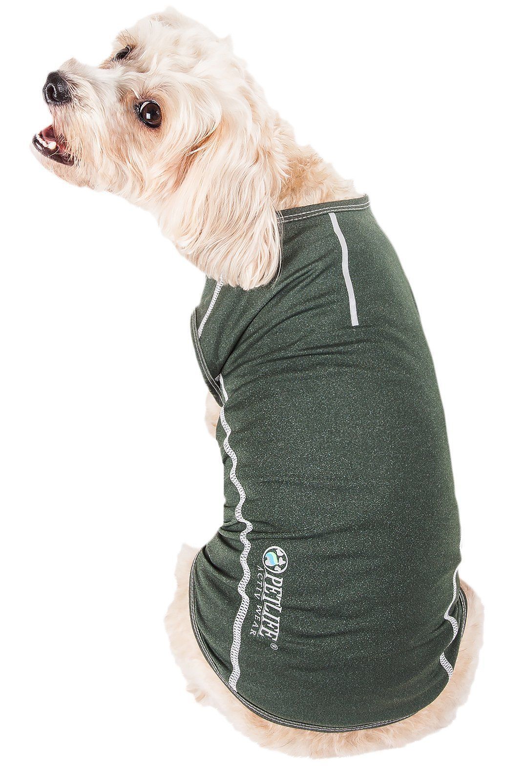 Pet Life Active Racerbark 4-Way-Stretch Yoga Fitness Dog T-Shirt Tank Top