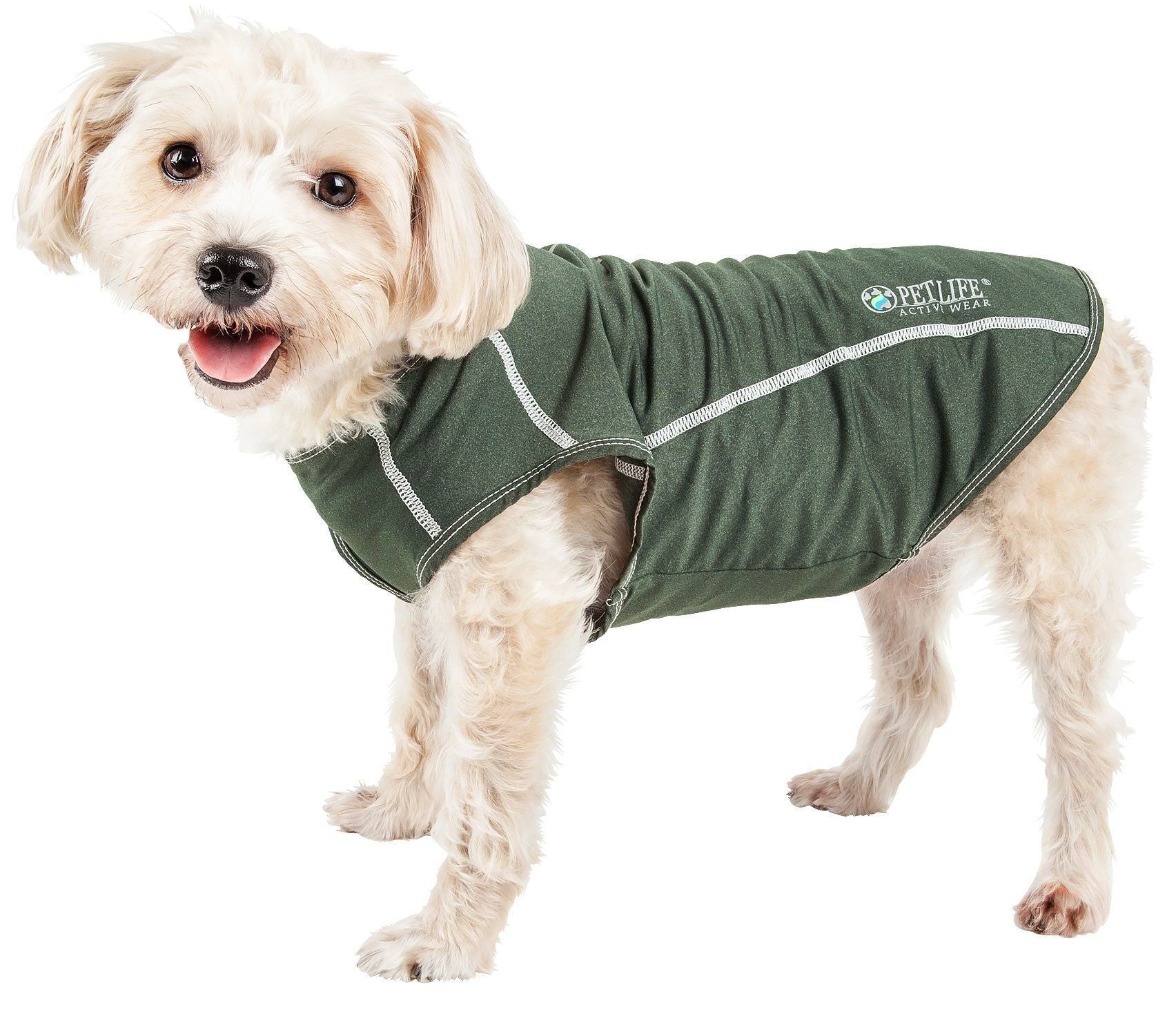 Pet Life Active Racerbark 4-Way-Stretch Yoga Fitness Dog T-Shirt Tank Top