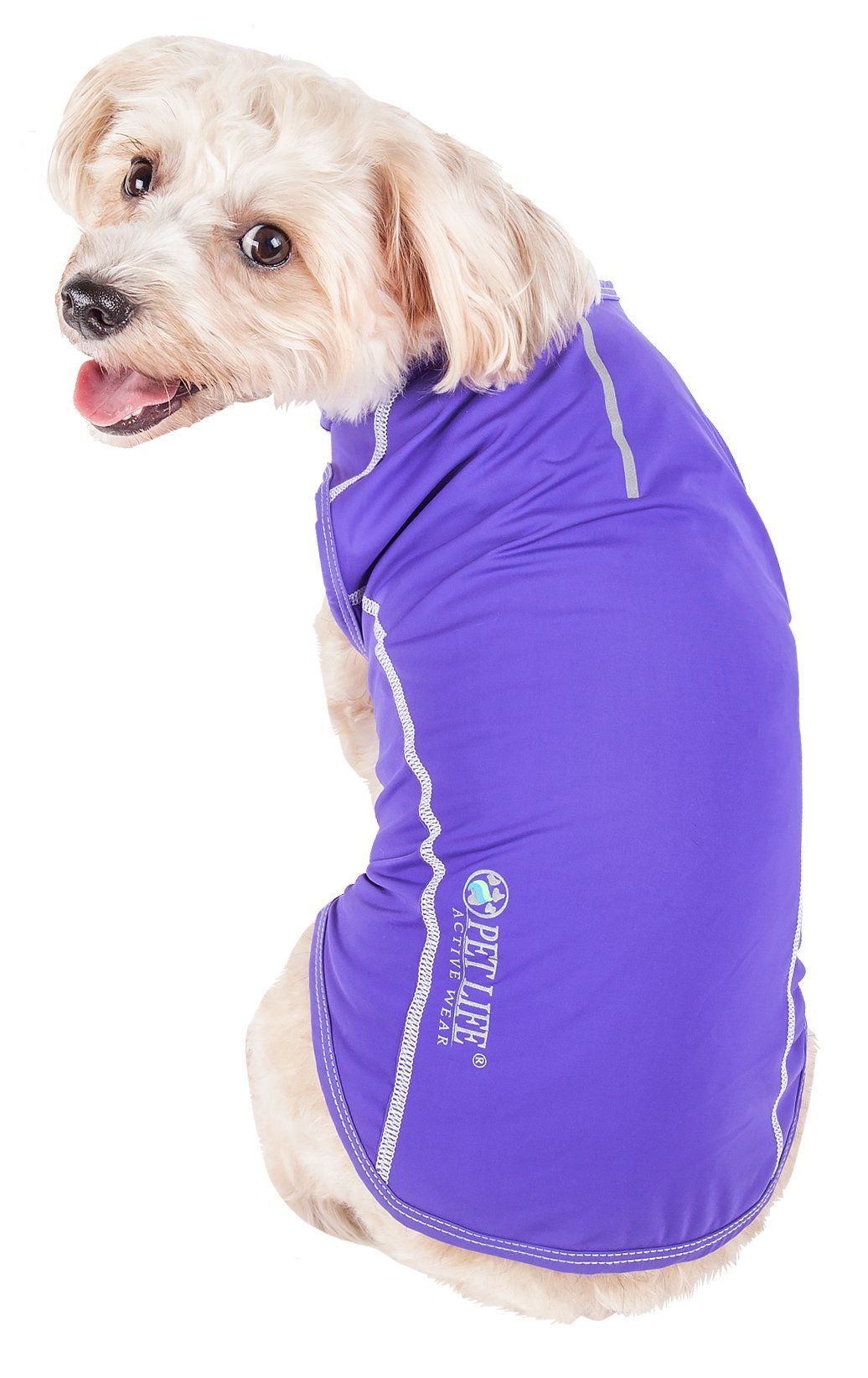 Pet Life Active Racerbark 4-Way-Stretch Yoga Fitness Dog T-Shirt Tank Top