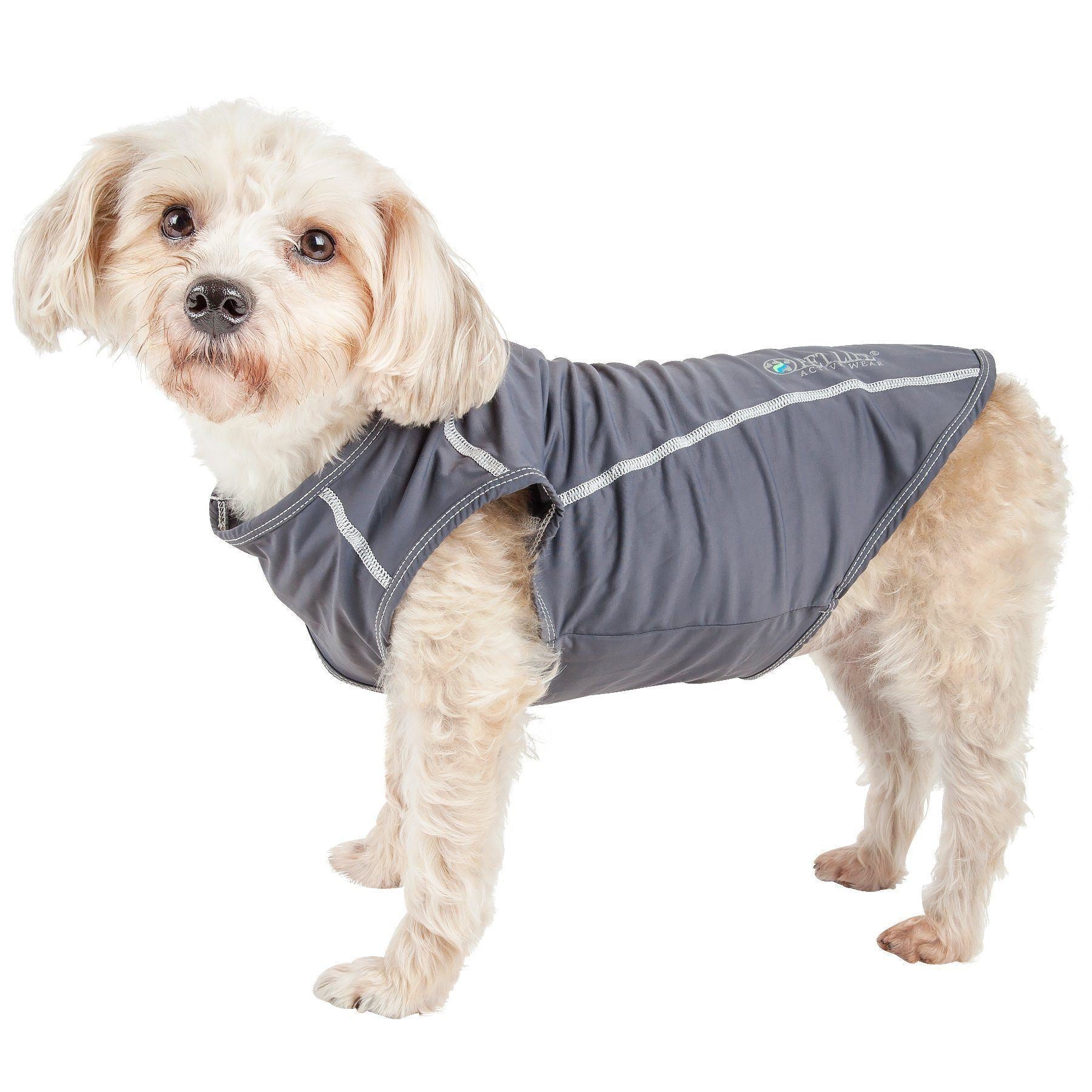 Pet Life Active Racerbark 4-Way-Stretch Yoga Fitness Dog T-Shirt Tank Top