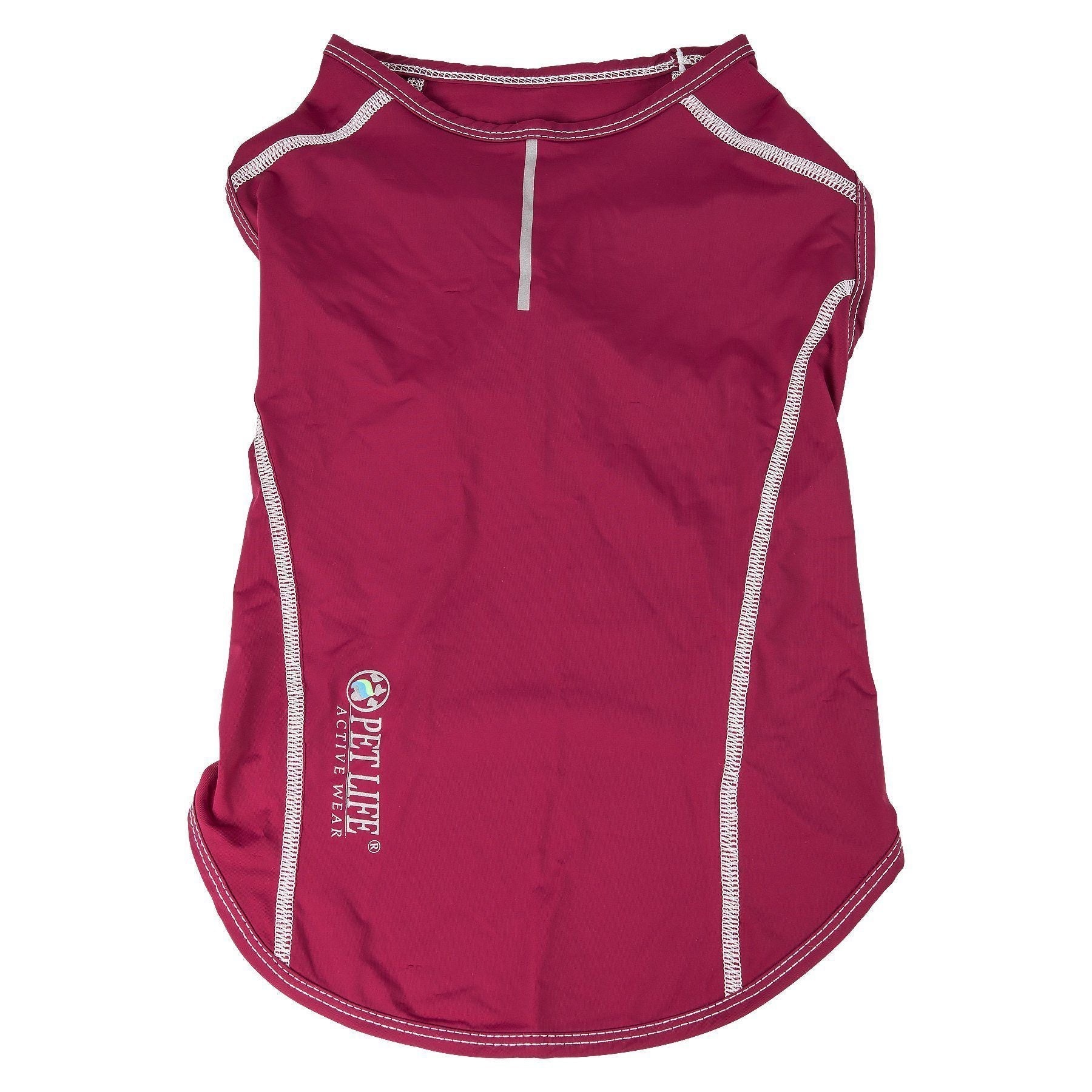 Pet Life ®  Active Racerbark 4-Way-Stretch Yoga Fitness Dog T-Shirt Tank Top