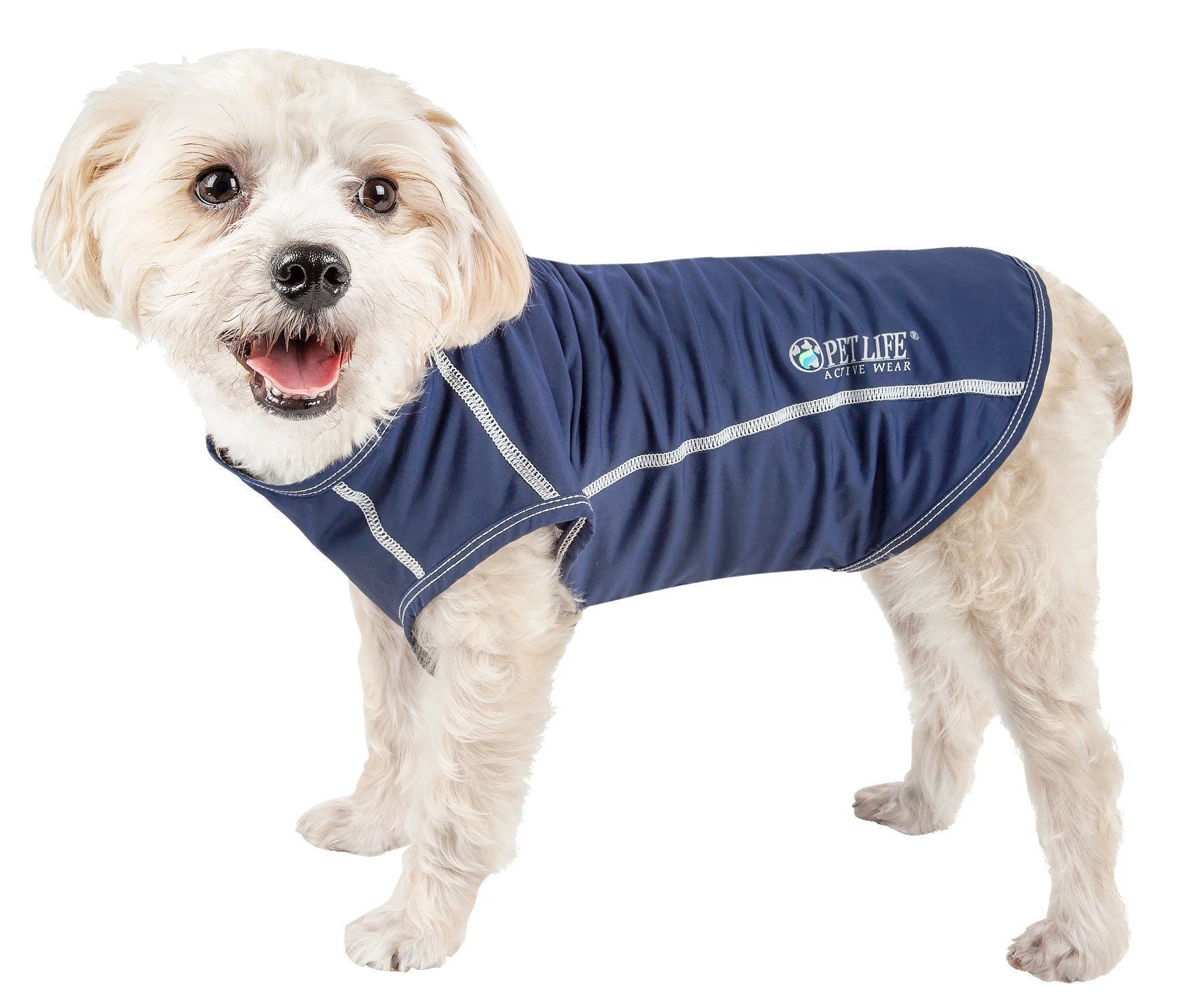 Pet Life Active Racerbark 4-Way-Stretch Yoga Fitness Dog T-Shirt Tank Top