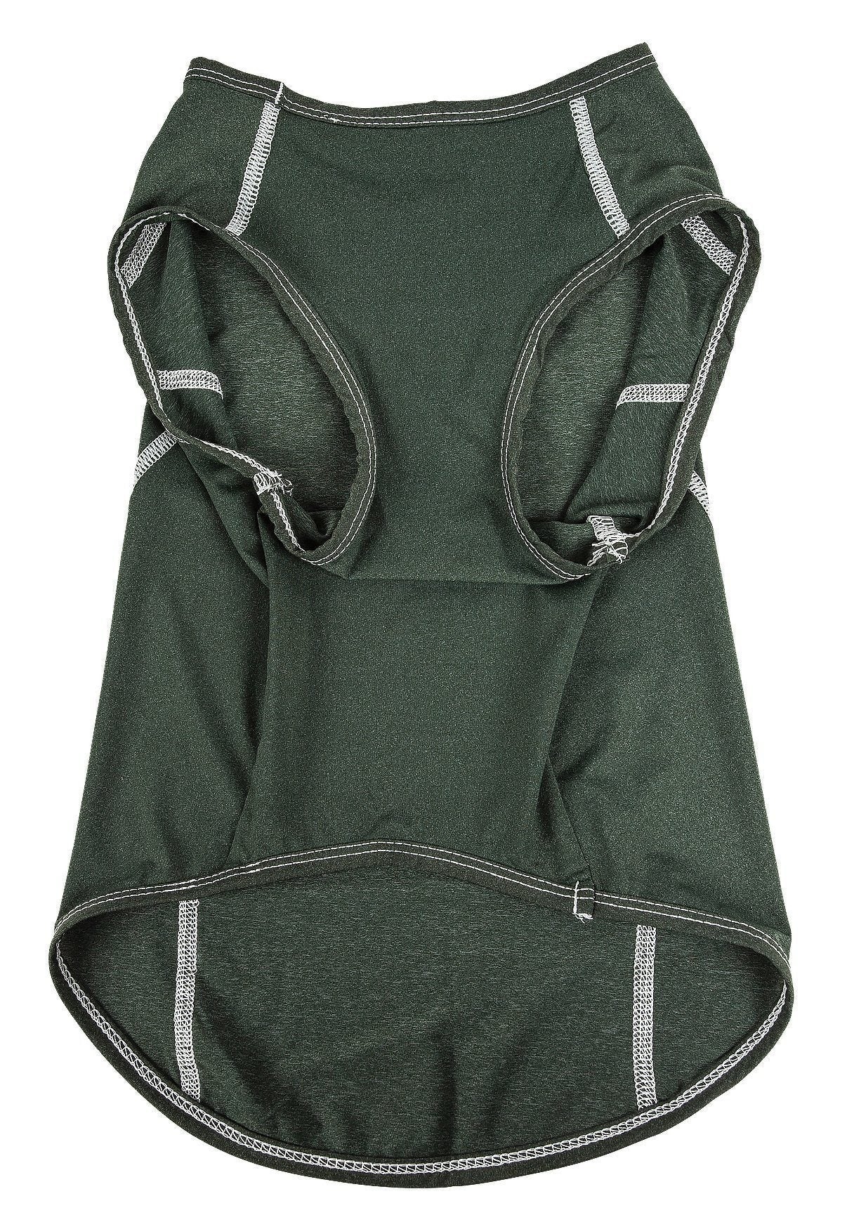 Pet Life ®  Active Racerbark 4-Way-Stretch Yoga Fitness Dog T-Shirt Tank Top