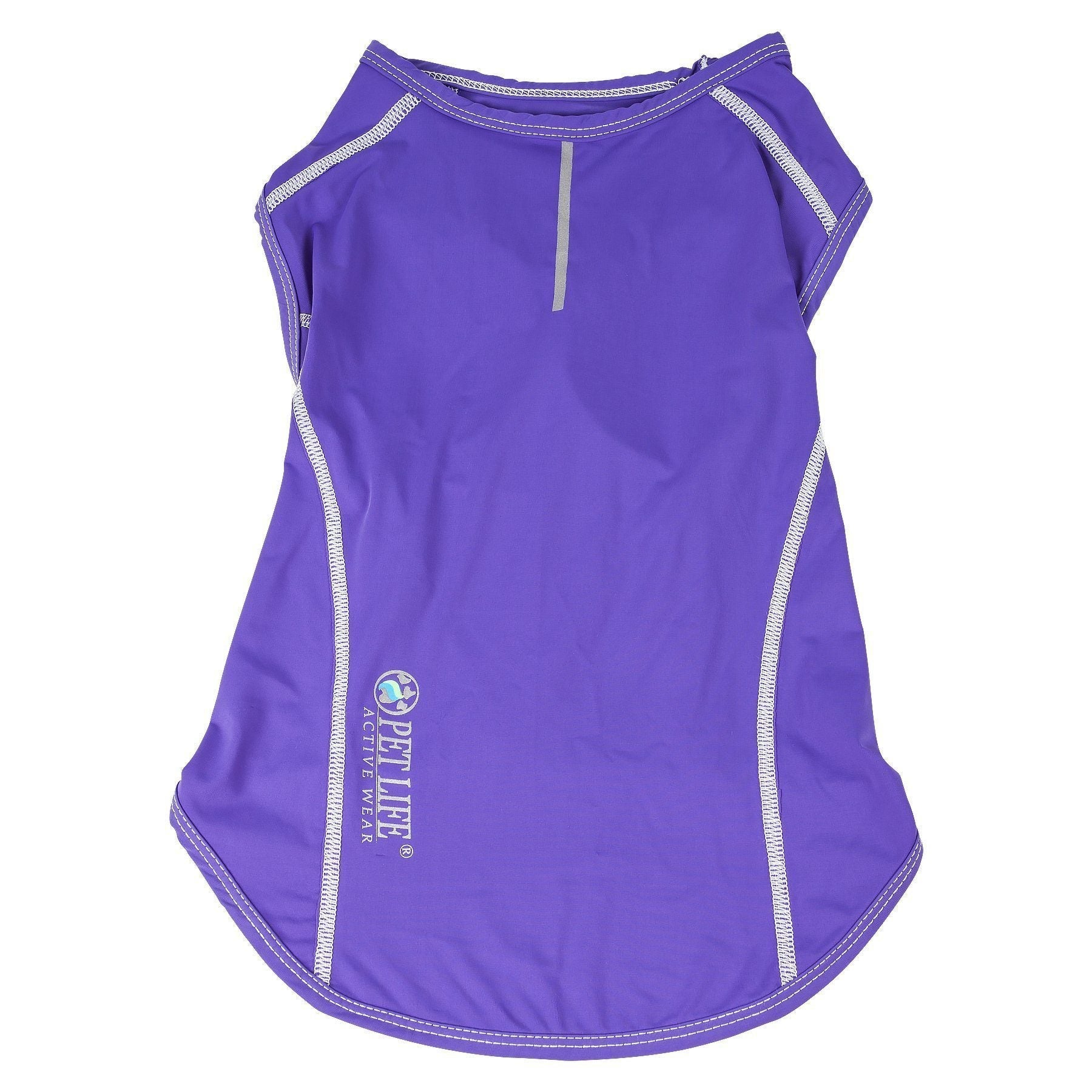 Pet Life ®  Active Racerbark 4-Way-Stretch Yoga Fitness Dog T-Shirt Tank Top