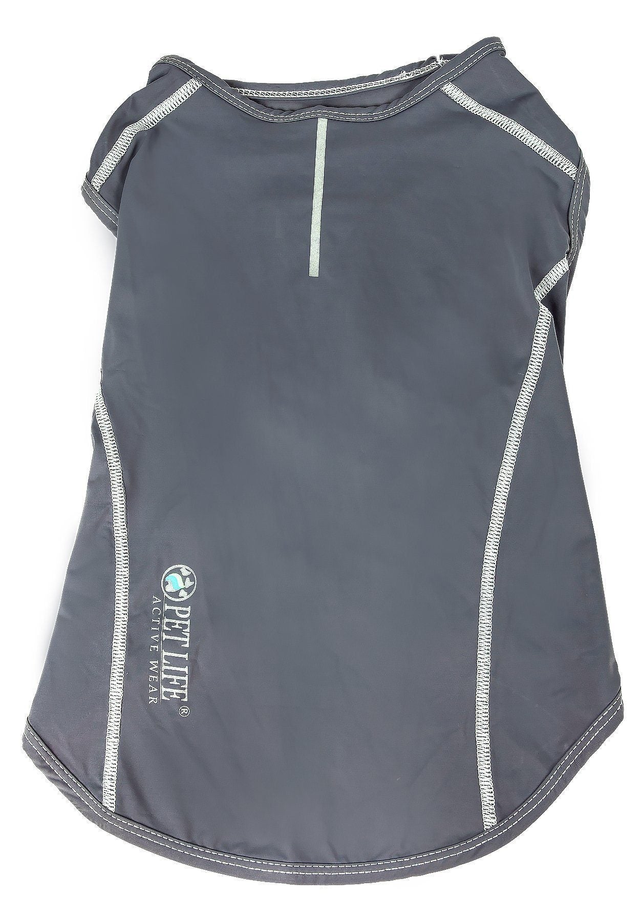 Pet Life ®  Active Racerbark 4-Way-Stretch Yoga Fitness Dog T-Shirt Tank Top