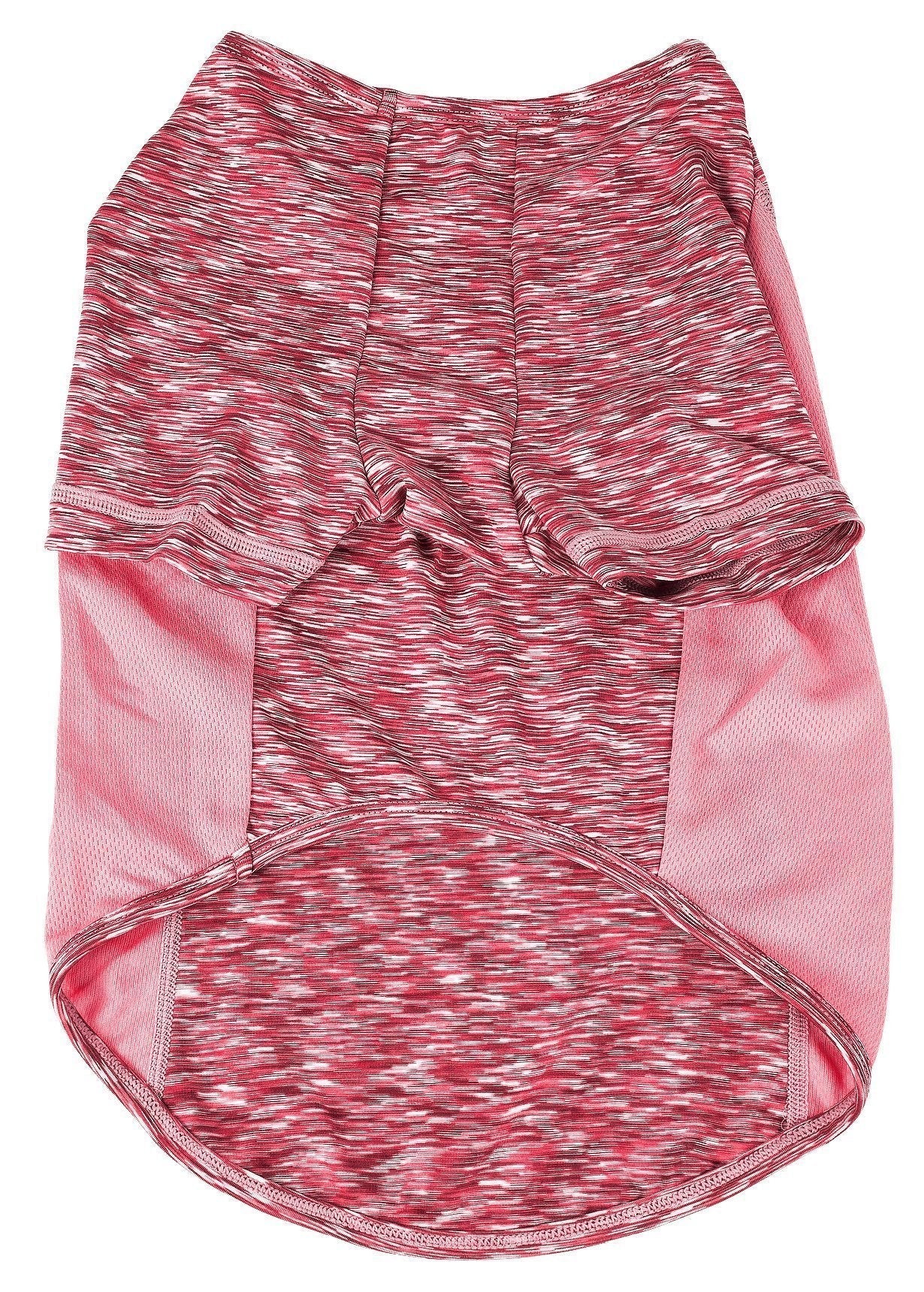 Pet Life ® Active Warf Speed Heathered Ultra-Stretch Yoga Fitness Dog T-Shirt