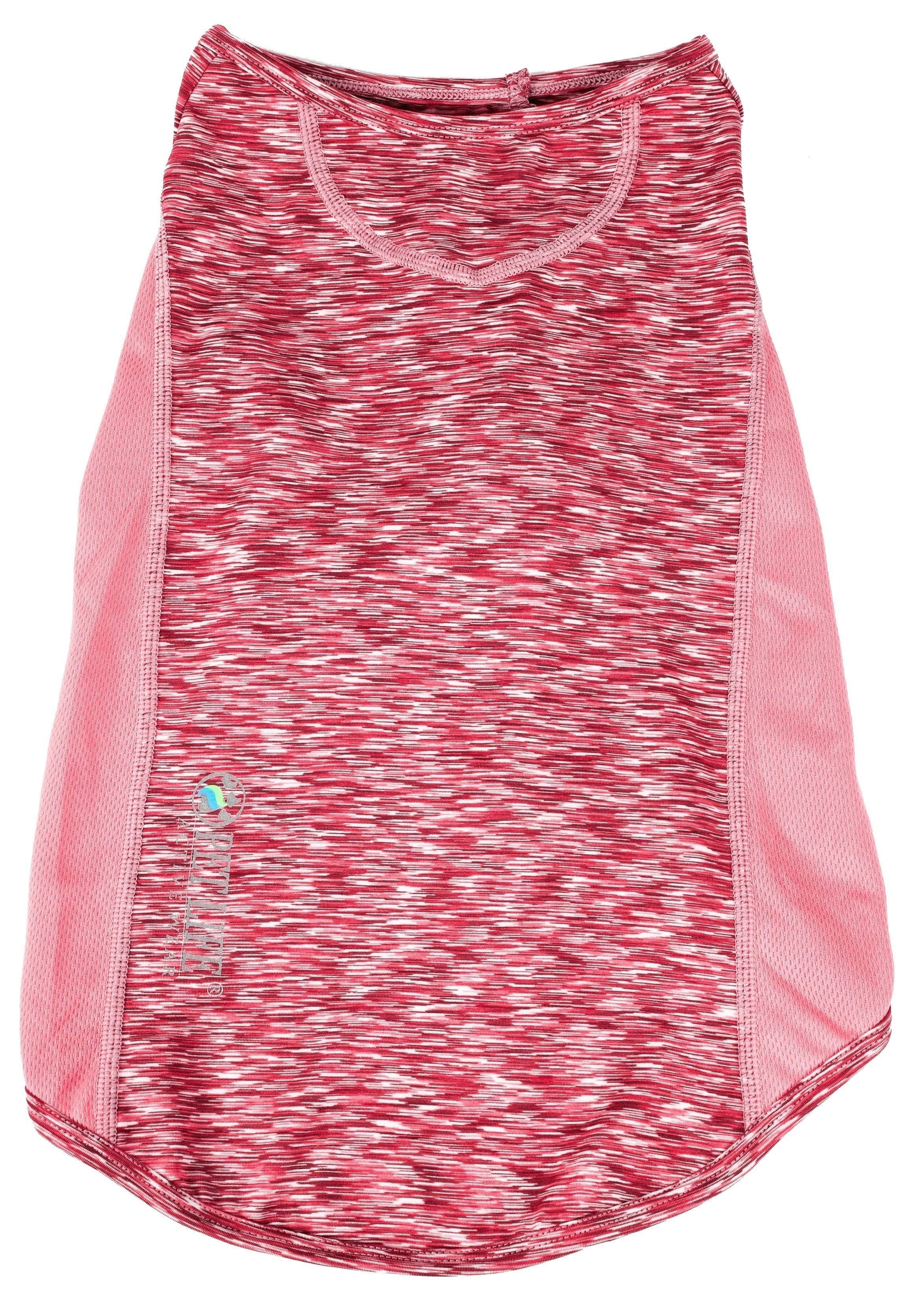 Pet Life Active Warf Speed Heathered Ultra-Stretch Yoga Fitness Dog T-Shirt