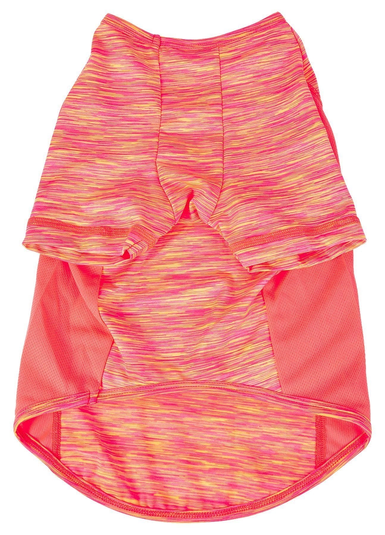 Pet Life ® Active Warf Speed Heathered Ultra-Stretch Yoga Fitness Dog T-Shirt