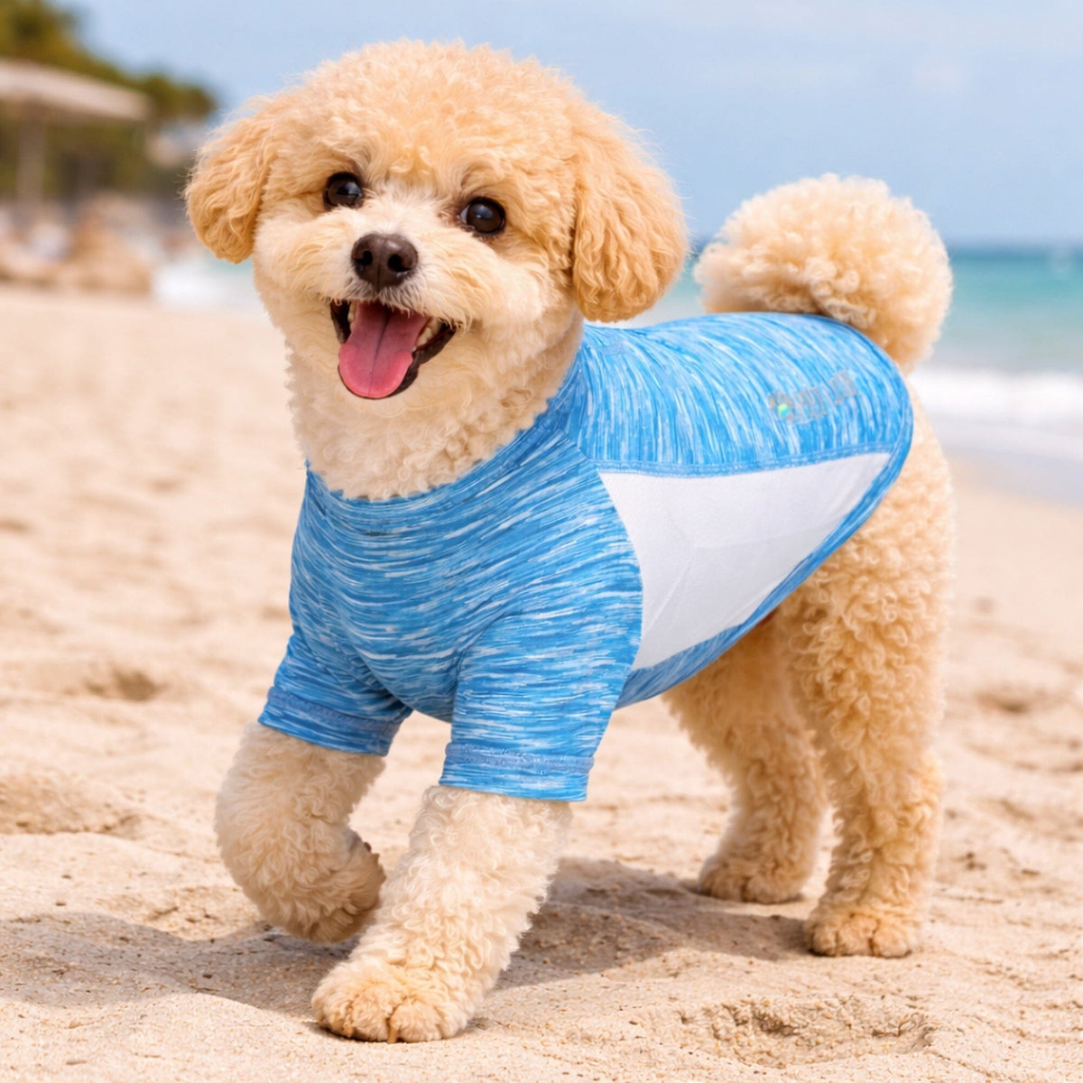Pet Life Active Warf Speed Heathered Ultra-Stretch Yoga Fitness Dog T-Shirt | HT Animal Supply