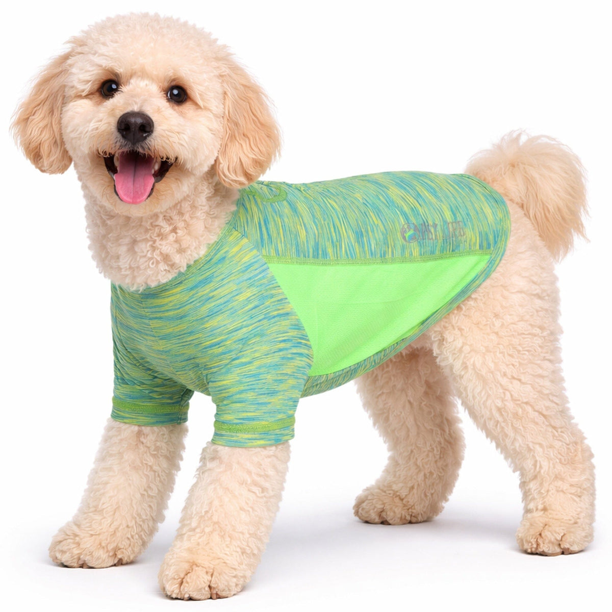 Pet Life Active Warf Speed Heathered Ultra-Stretch Yoga Fitness Dog T-Shirt | HT Animal Supply